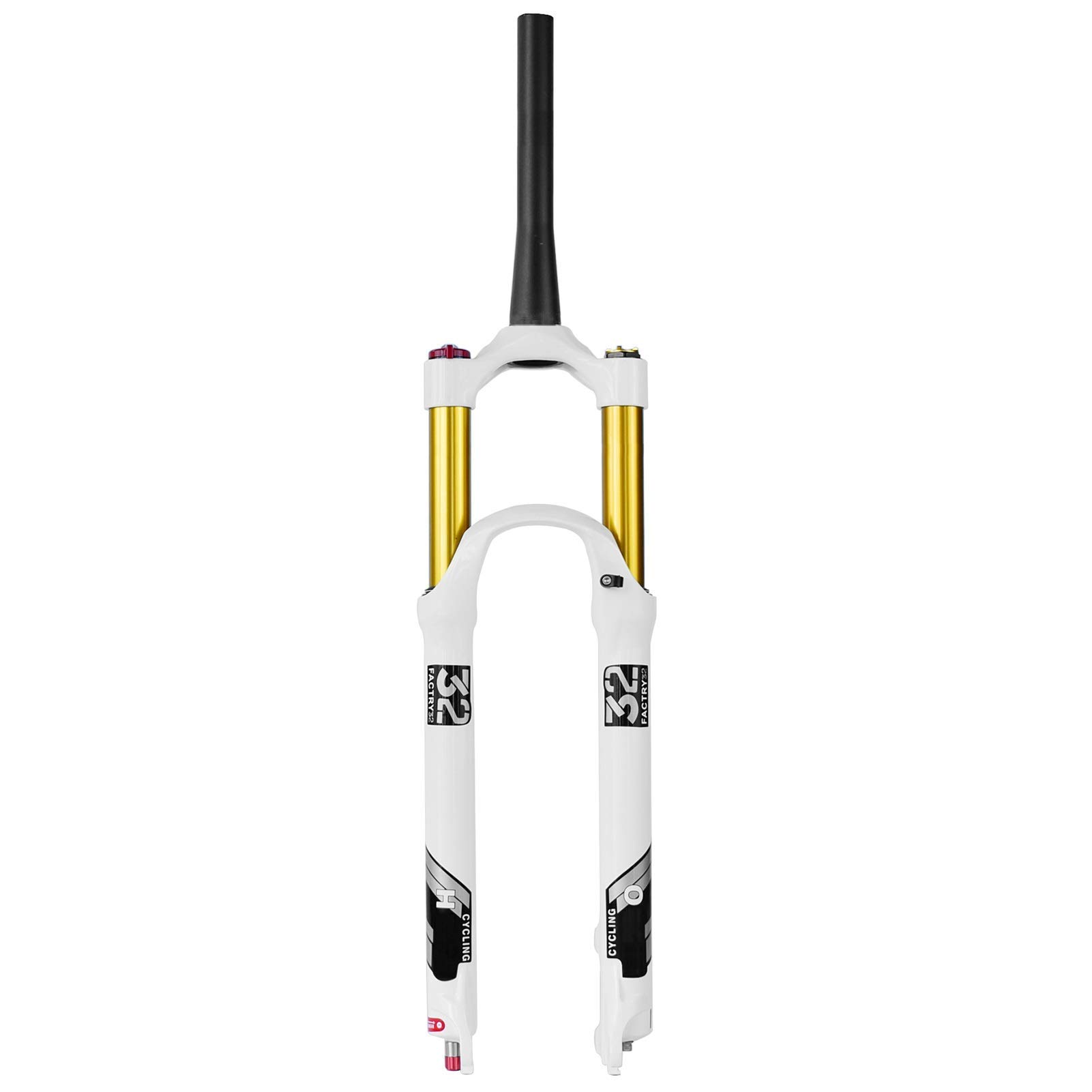 **140mm Travel Mountain Bike Suspension Fork - Lightweight Alloy Air Fork for 26/27.5/29 Inch MTB - 1-1/8
