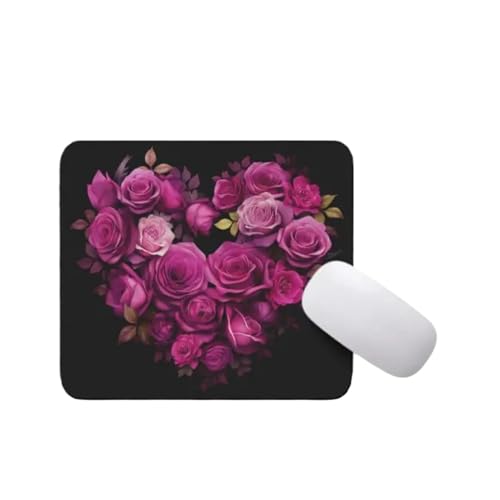 Magenta Roses Heart