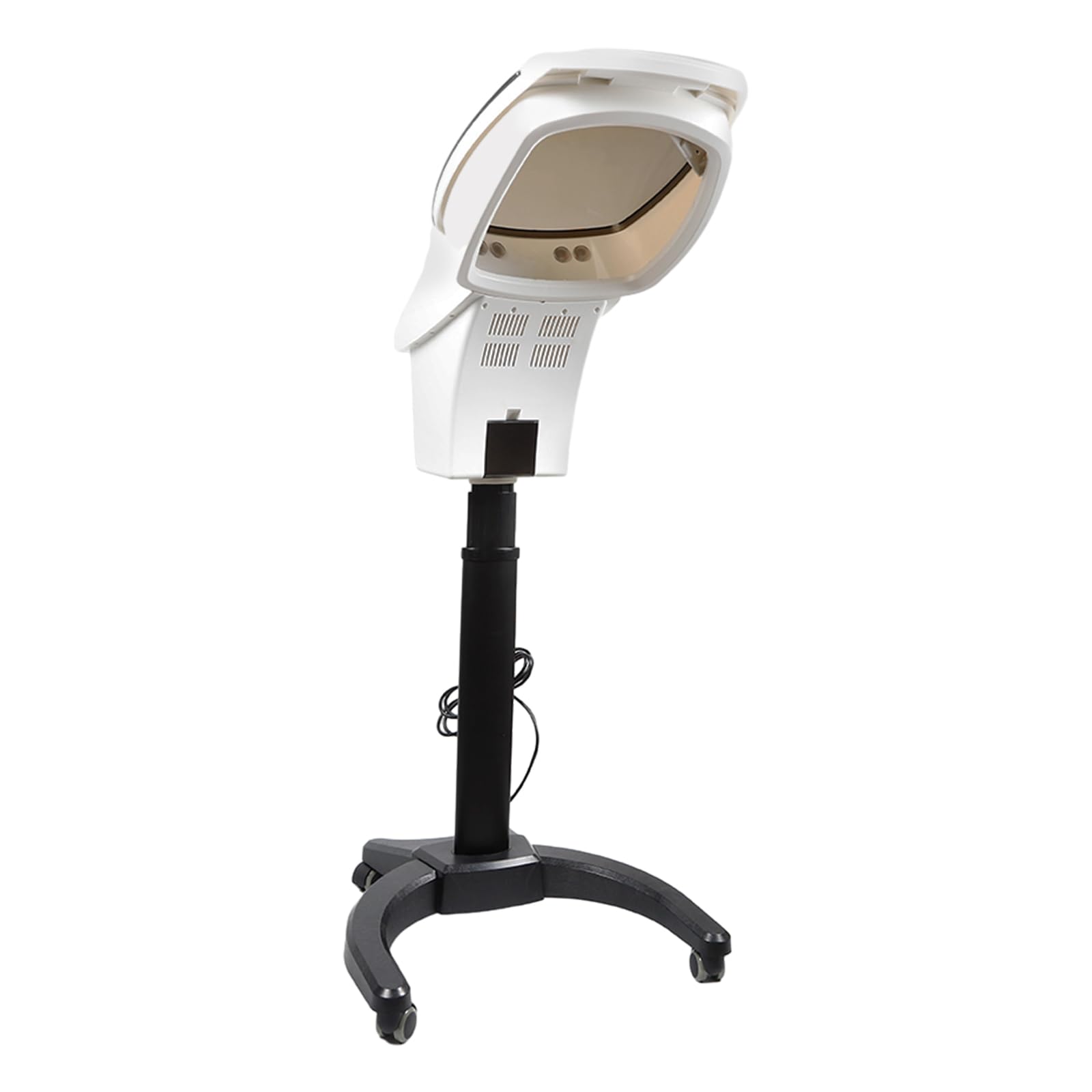 700W Professional Salon Hair Steamer with LCD Panel, Rolling Stand & Wheels - Ozone Hair Care Spa Steamer for Deep Conditioning, Oil Treatment & Hair Dyeing | Perfect for Home & Salon Use (White)