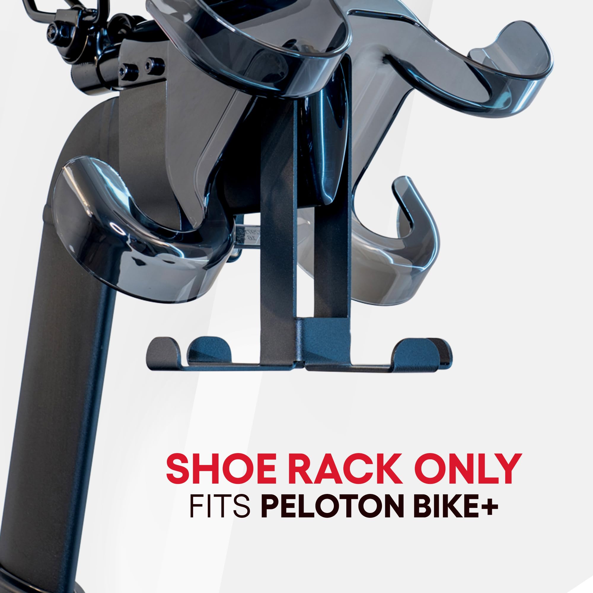 Metal Shoe Hanger for Peloton Bike Plus - Holds 2 Pairs of Cycling Shoes | Durable Shoe Rack Accessory for Peloton Bike+ | Perfect for Home Gym & Indoor Cycling Workouts