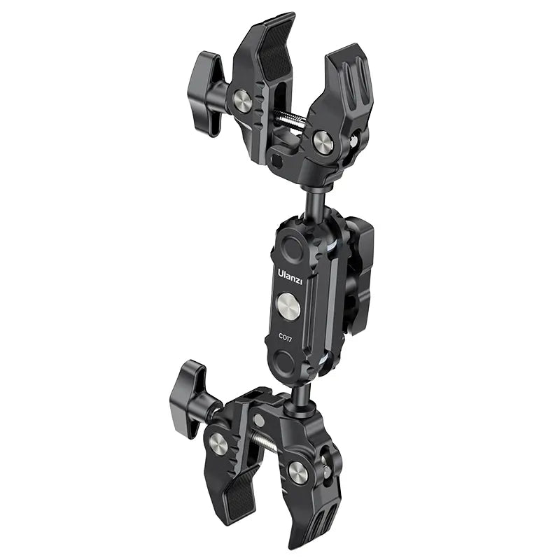 Ulanzi CO17 Super Clamp with Dual Ballhead Magic Arm C046GBB1 - Heavy Duty Camera Mount for DSLR, Mirrorless, GoPro - Perfect for Vlogging, Photography & Studio Setup