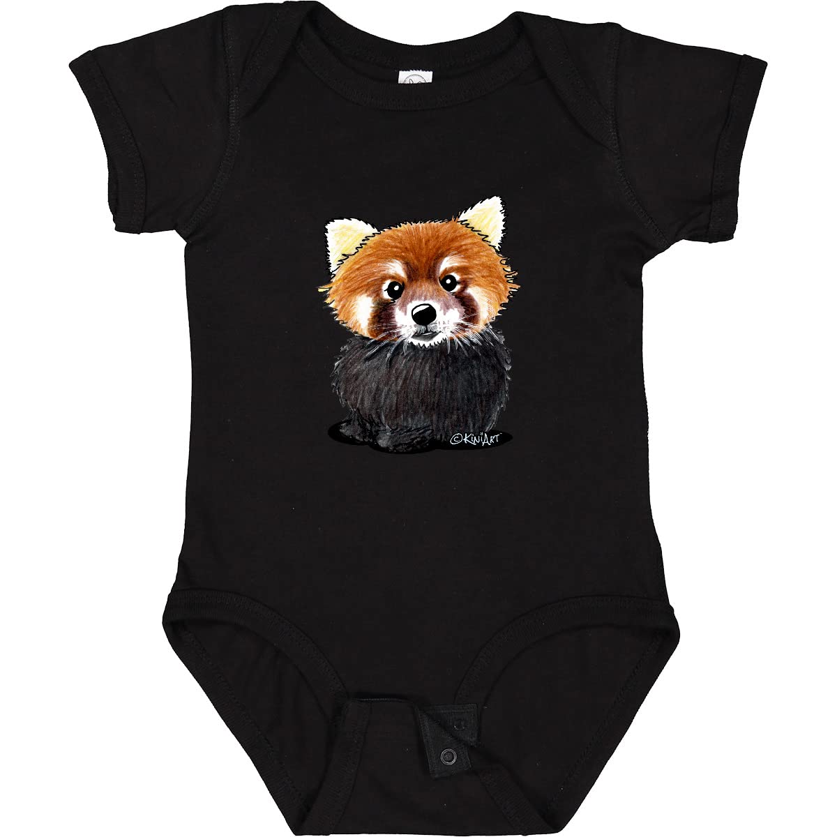 Inktastic KiniArt Red Panda Baby Bodysuit - Cute Animal Print Onesie for Infants & Toddlers - Perfect for Playtime, Photo Shoots & Everyday Wear