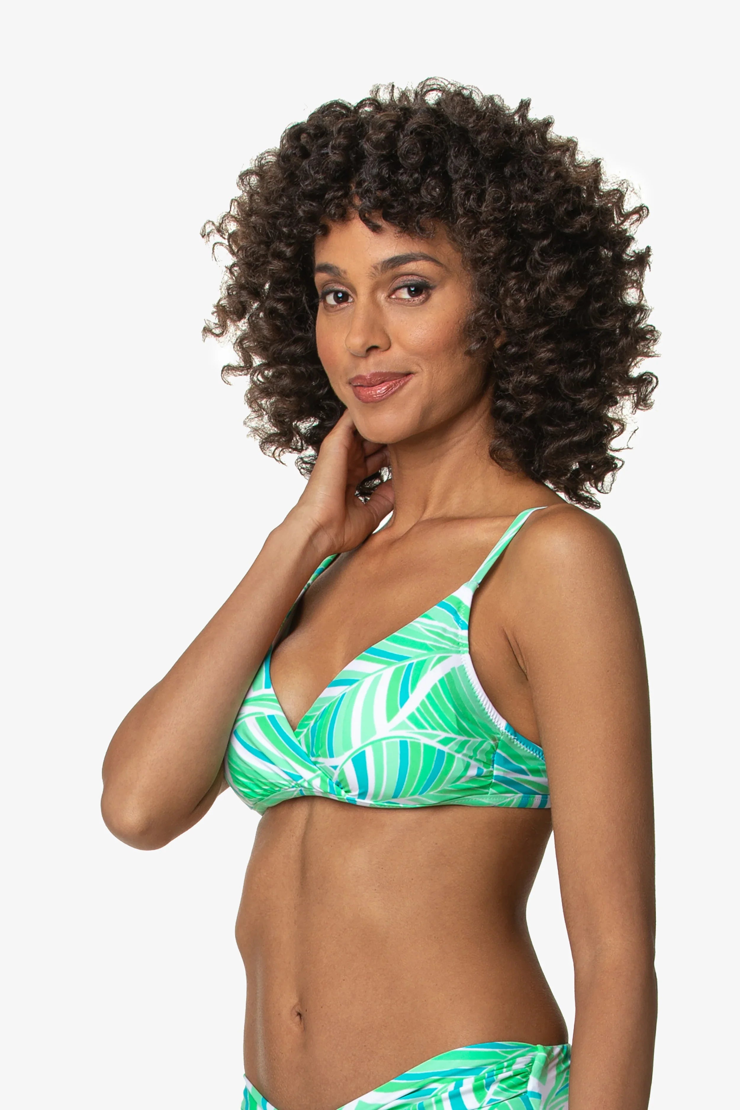 Hana Shirred Crossover Bra - Comfortable Wireless Support for Everyday Wear | Perfect for Yoga, Workouts, and Casual Outfits