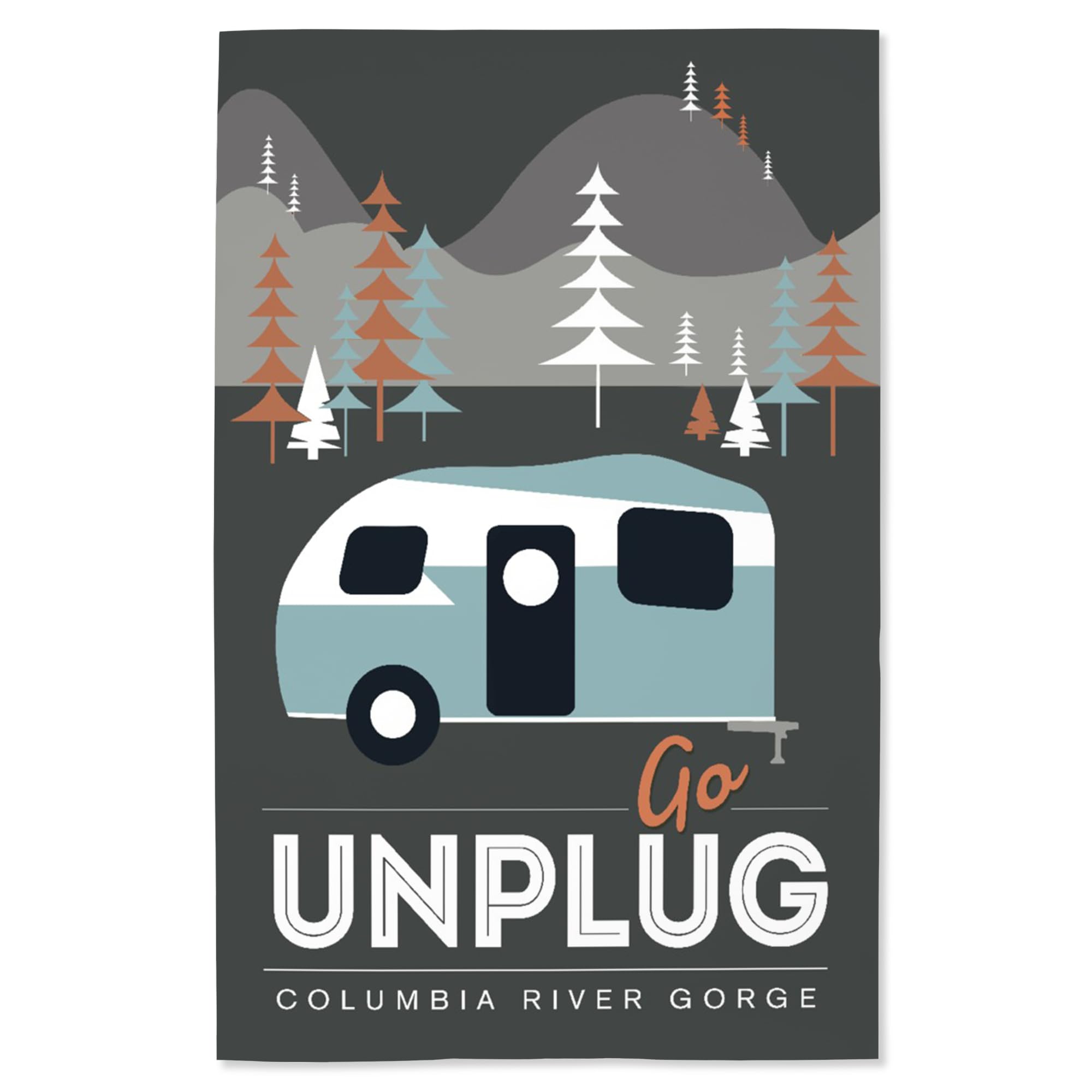 Lantern Press 16x24 Inch Giclee Art Print - Columbia River Gorge Landscape Wall Decor | Perfect for Camping Enthusiasts & Nature Lovers Home Decoration