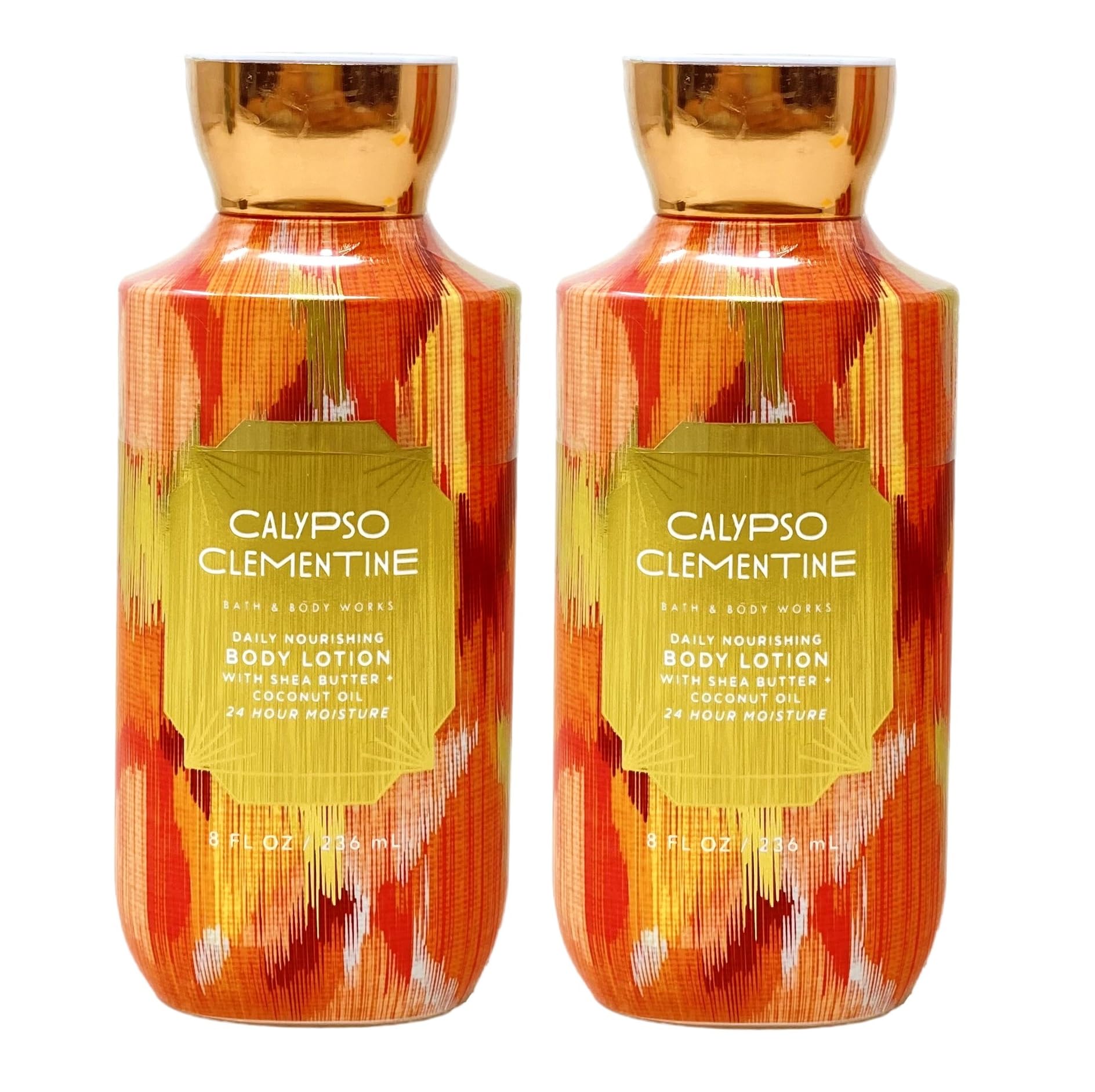 Calypso Clementine Daily Nourishing Body Lotion 2-Pack Bundle | Full Size Moisturizing Cream for Dry Skin | Perfect for Shower Routine & Travel Skincare