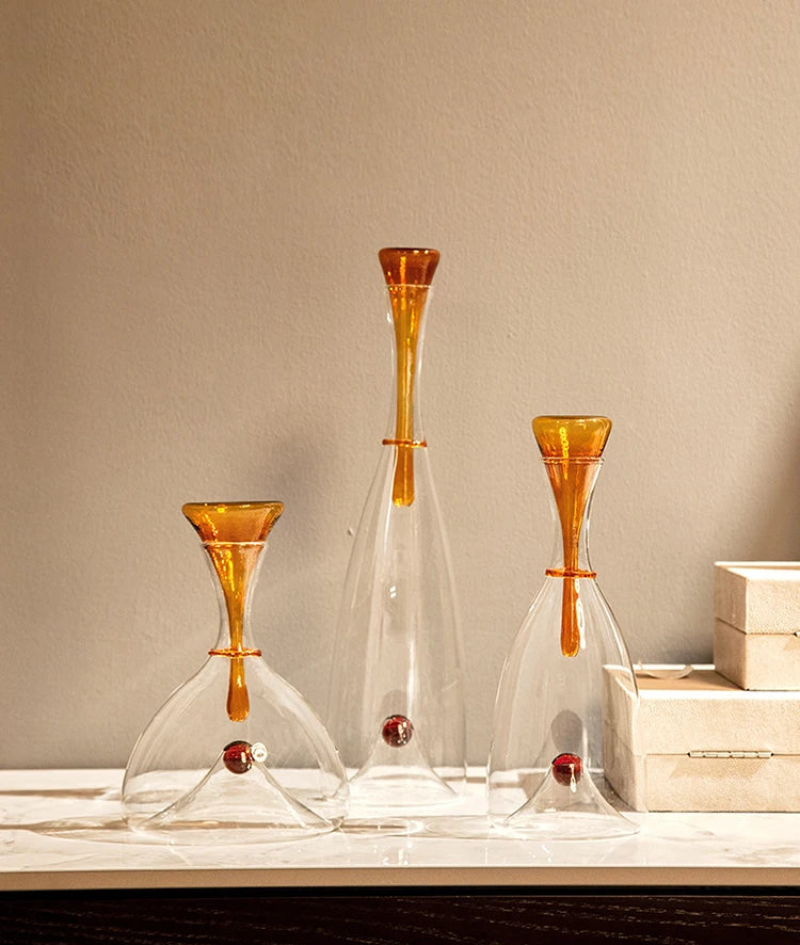 Premium Aladino Wine Decanter Aerator - Elegant Glass Carafe for Red Wine, Enhances Flavor & Aroma - Perfect for Dinner Parties, Gifts & Wine Tasting Events