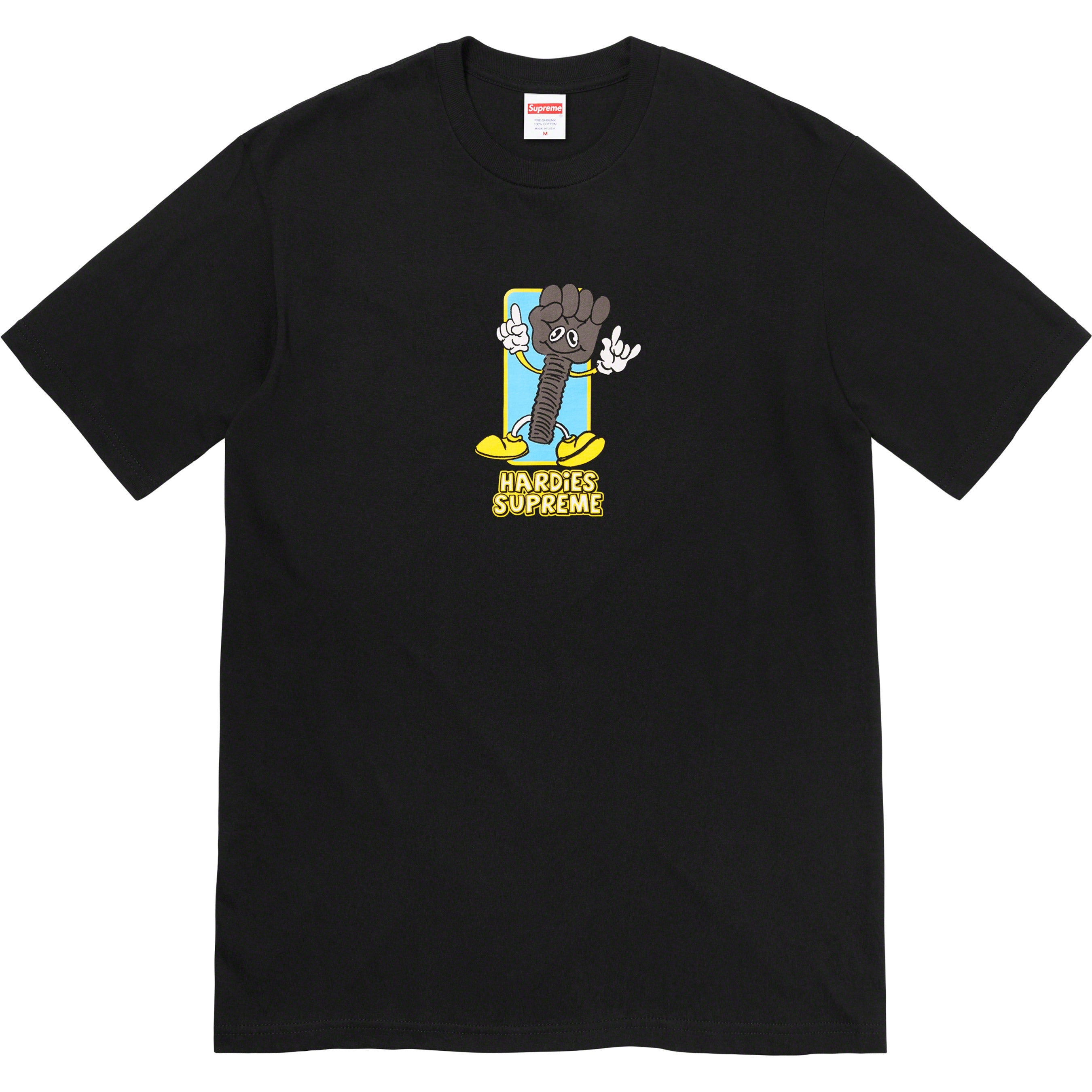 Supreme Hardies Bolt Graphic T-Shirt - Black Cotton Tee for Men | Streetwear Fashion, Casual Wear & Urban Style