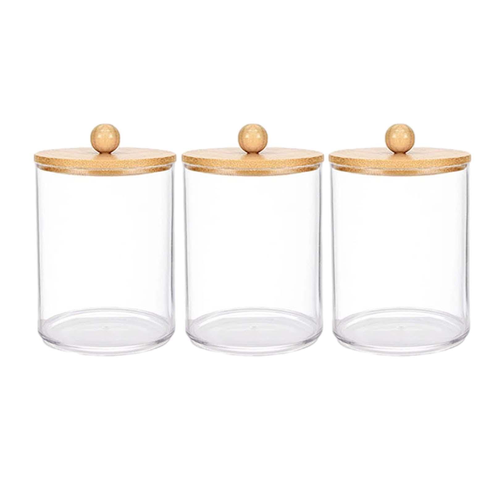 CALANDIS® 3-Piece Makeup Cotton Swab Storage Box Set - Organizer for Q-Tips, Cotton Balls & Beauty Accessories | Perfect for Bathroom Counter, Vanity & Travel Cosmetics Organization