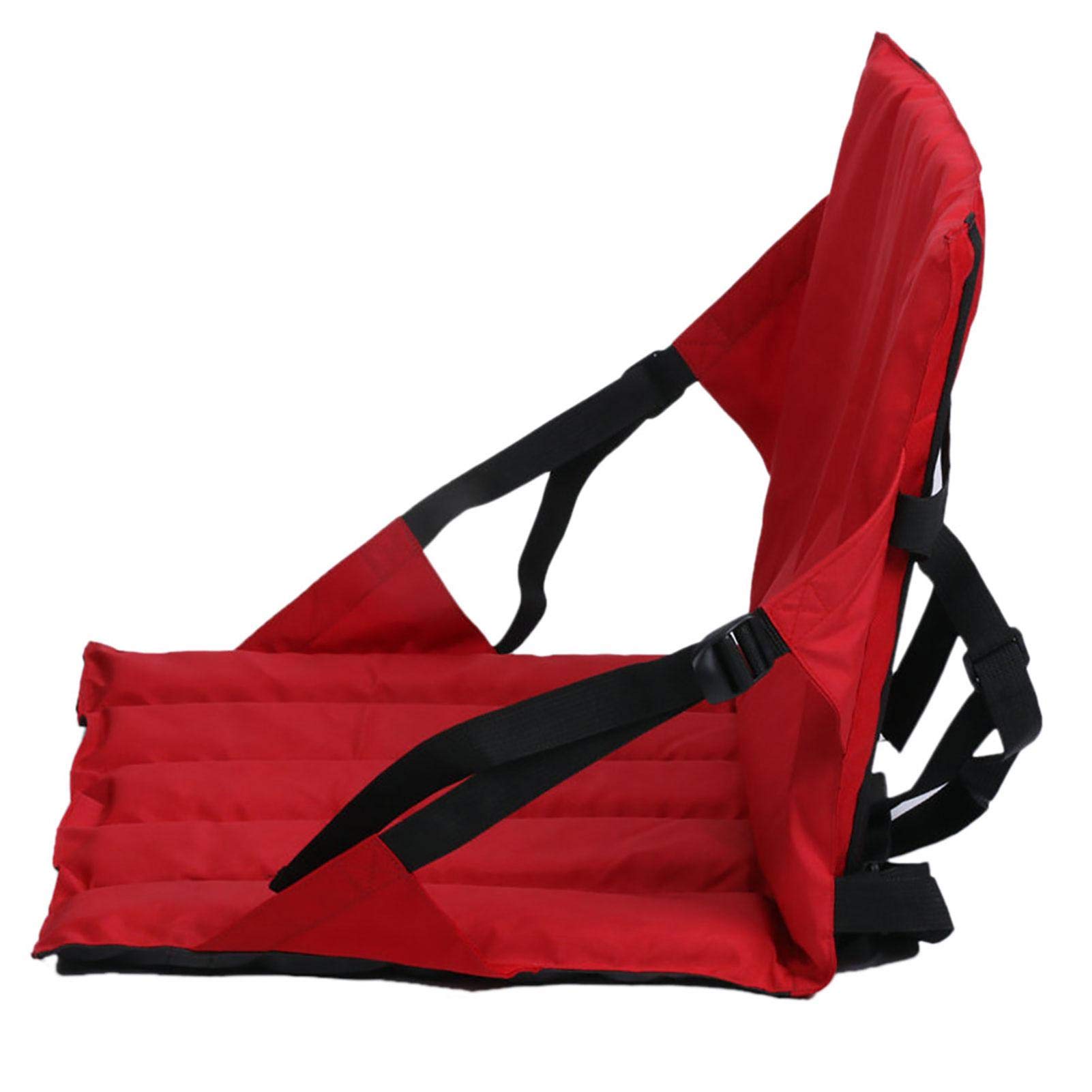 **Portable Padded Kayak Seat - Foldable & Adjustable Surfboard Cushion with Backrest | Lightweight Stadium & Bleacher Seat for Outdoor Water Sports, Fishing, Camping, and Beach Activities**