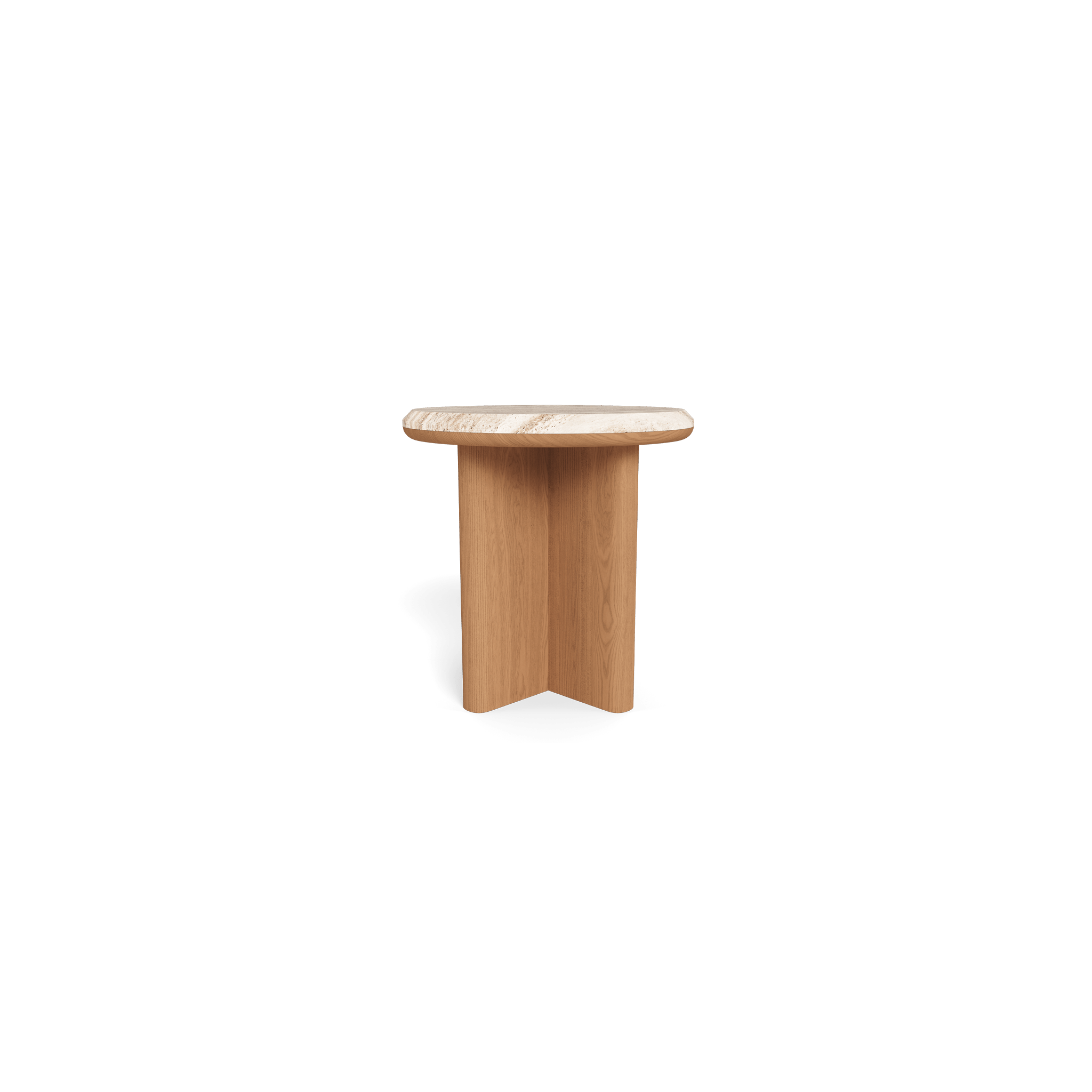 Palm Beach Teak Round Side Table - Outdoor Patio, Garden, Poolside Accent Furniture for Relaxing & Entertaining