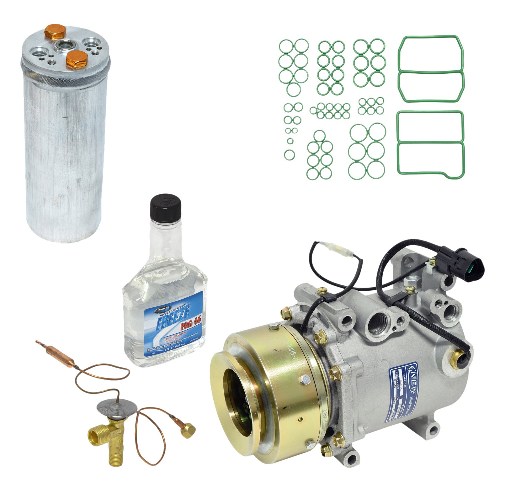 Universal Air Conditioner KT 1720 A/C Compressor Kit - Complete Replacement Parts for Car AC System | Perfect for DIY Auto Repair & AC Maintenance