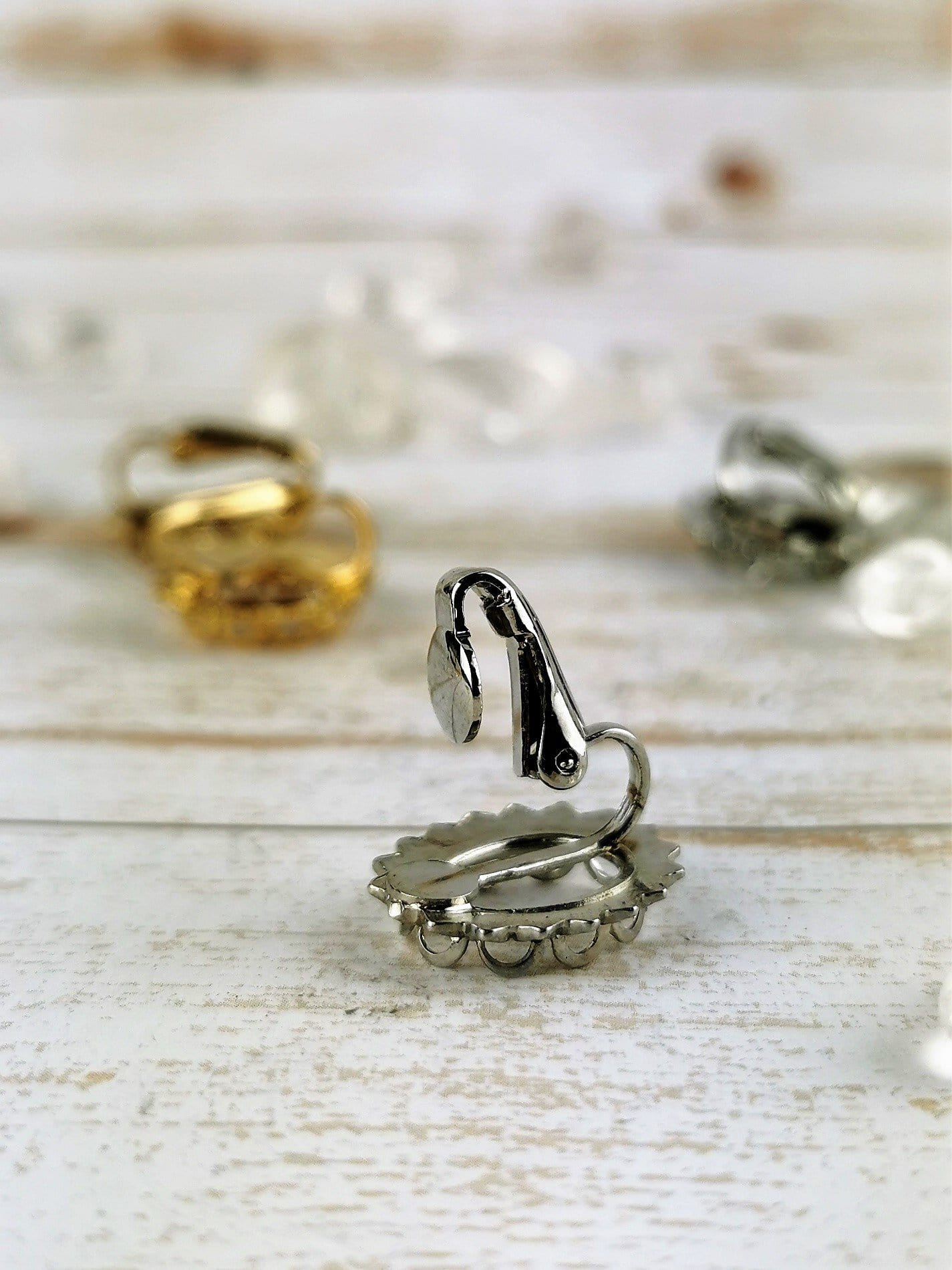 Clip On Earring Settings for Non-Pierced Ears – Hypoallergenic & Comfortable – Perfect for Parties, Weddings, and Everyday Wear