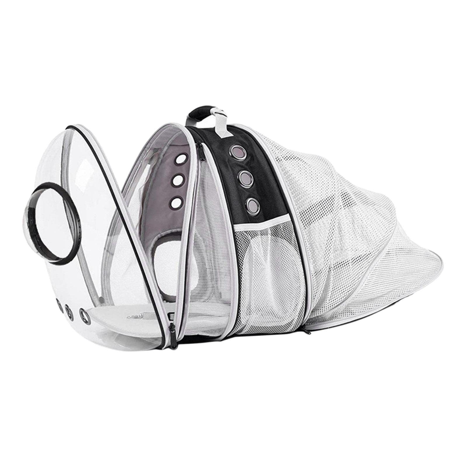 Enakshi Expandable Cat Carrier Bubble Backpack - Pet Travel Bag with Dual Expandable Dome for Cats & Small Dogs | Durable Pet Supplies for Airplane, Car & Outdoor Adventures | Perfect for Vet Visits, Hiking & Daily Commutes