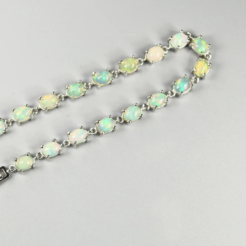 Enchanted Opal Bracelet for Women – Elegant Sterling Silver Gemstone Jewelry Gift for Birthday, Anniversary & Special Occasions | Perfect for Boho, Wedding & Everyday Wear