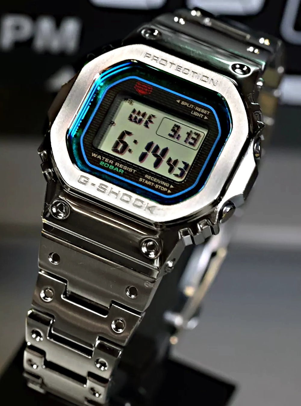 CASIO G-Shock GMW-B5000PC-1JF Full Metal 5000 Series Shock Resistant Watch - Made in Japan - JDM - Perfect for Outdoor Sports, Hiking & Everyday Wear