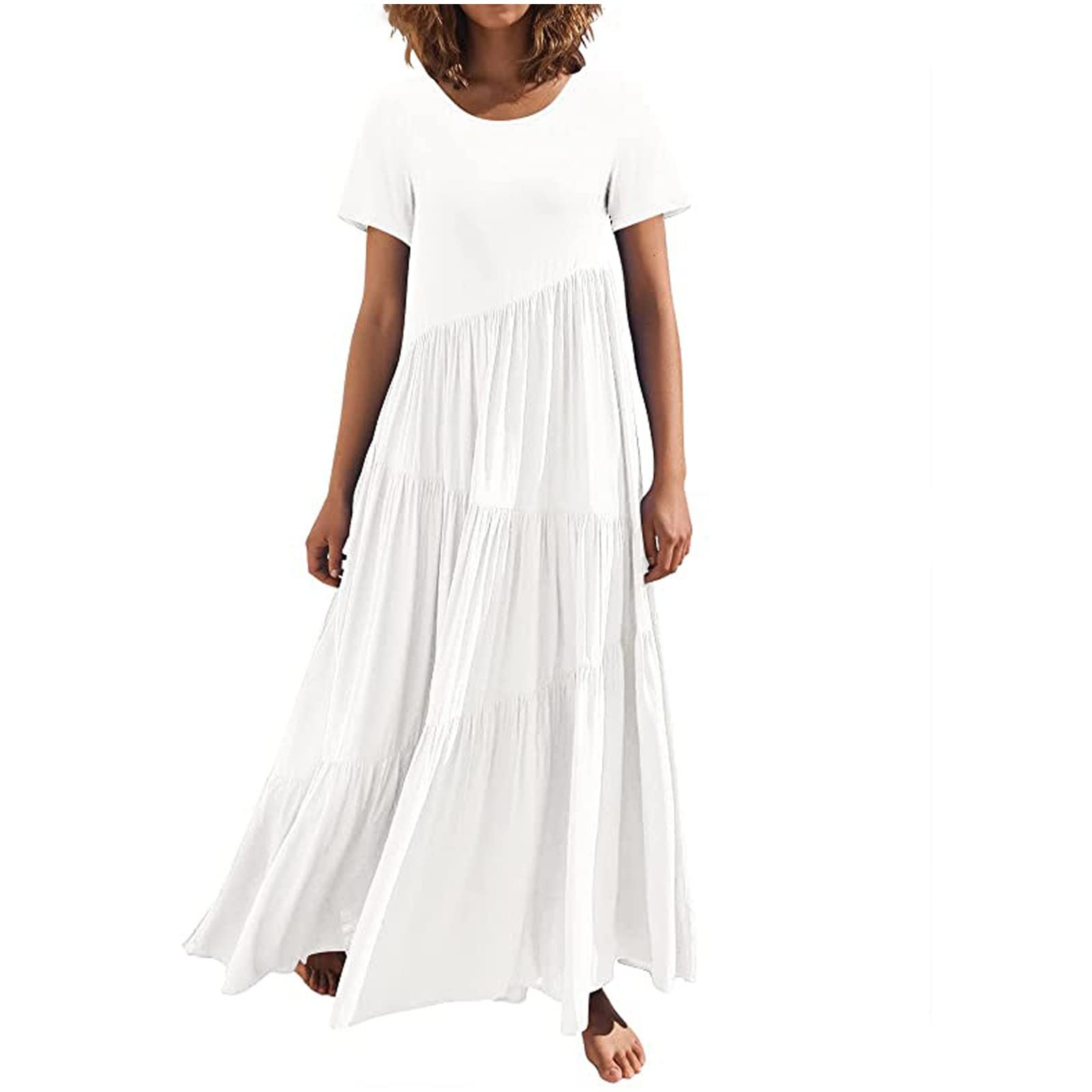 Elegant Wedding Guest Dresses for Women - Short Sleeve Mini & Maxi Sundresses, Chic Irregular Hem Party Dresses for Summer Weddings, Garden Parties & Cocktail Events