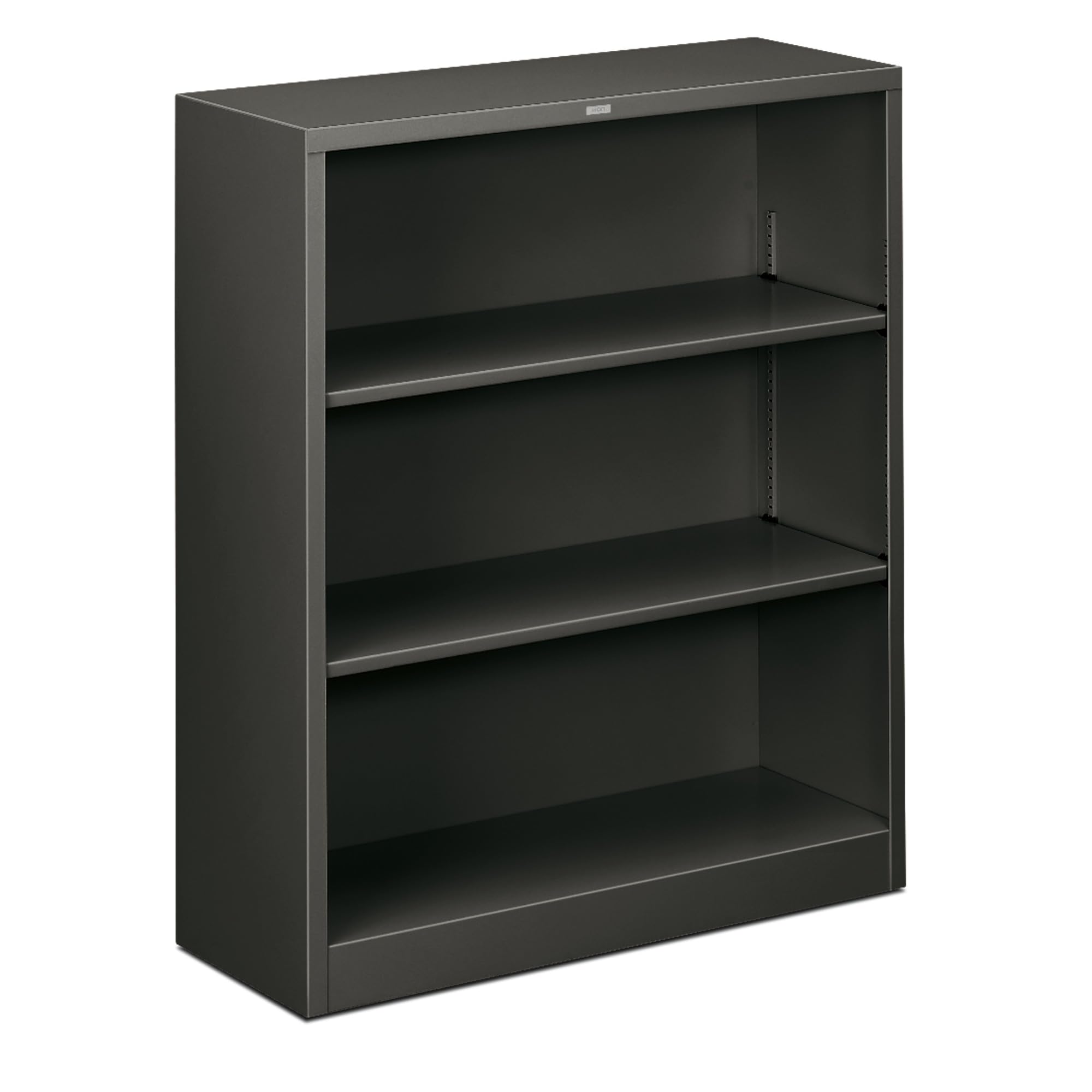 HON Brigade 3-Shelf Steel Bookcase - Heavy Duty Metal Bookshelf for Office, Home & Library - Space Saving Storage Solution for Books, Files & Decor