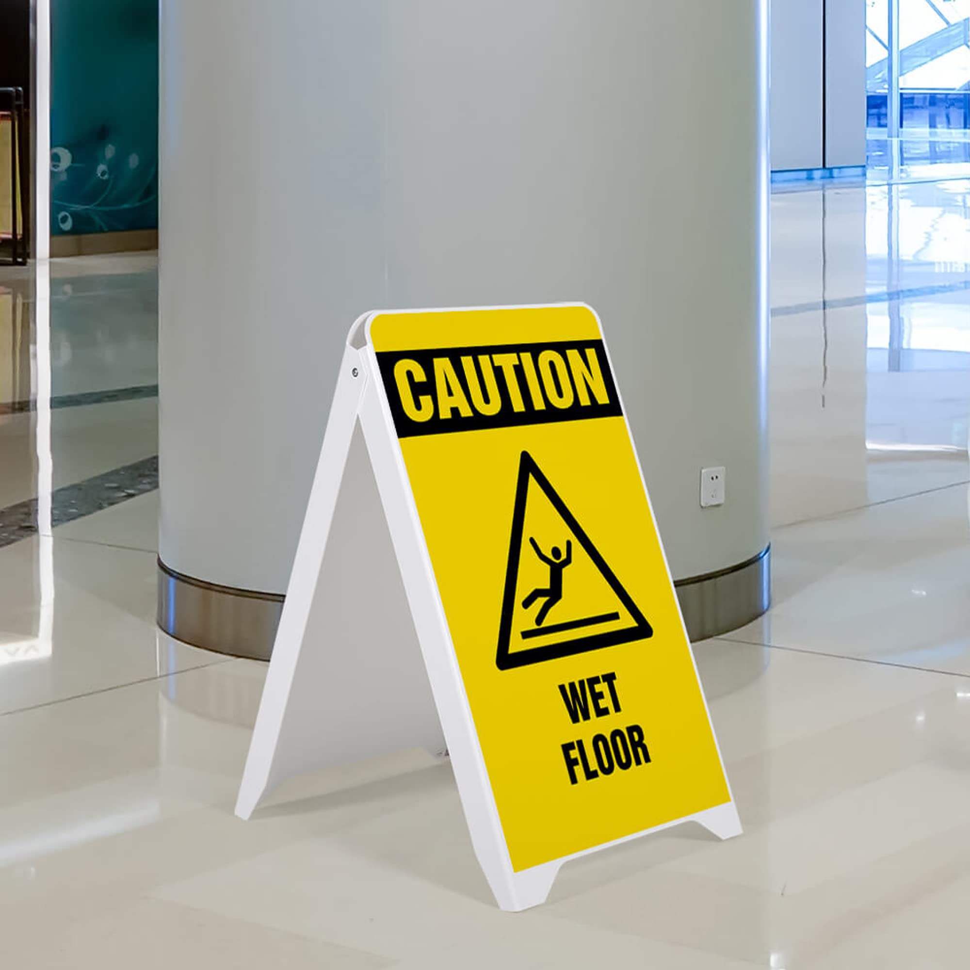 Durable Double-Sided Plastic A-Frame Sign Board - 19.5