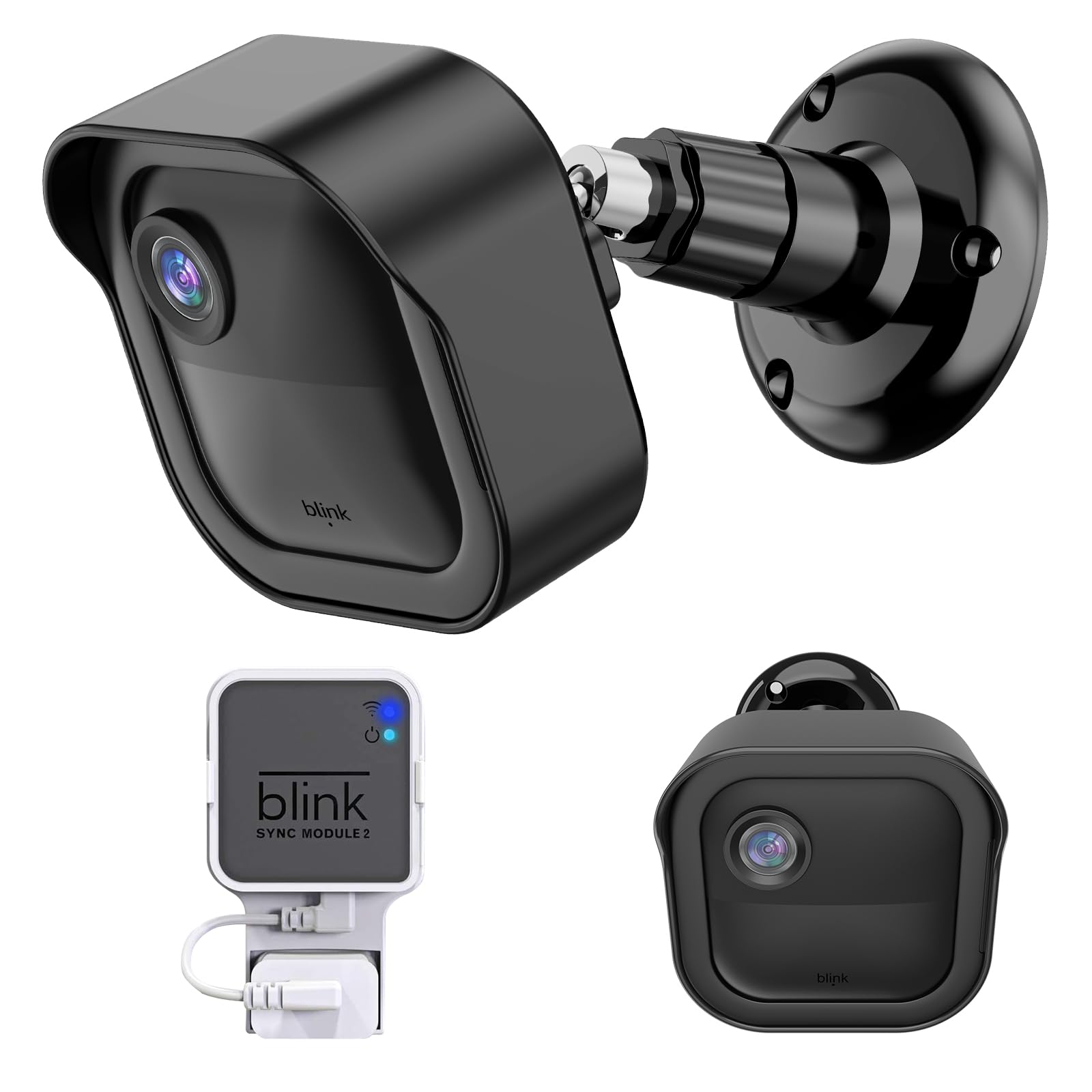 Blink Camera Wall Mount for Blink Outdoor (4th Gen & 3rd Gen) - Weatherproof Protective Housing, 360° Adjustable Security Camera Mount - Perfect for Home Surveillance & Outdoor Monitoring (Black)
