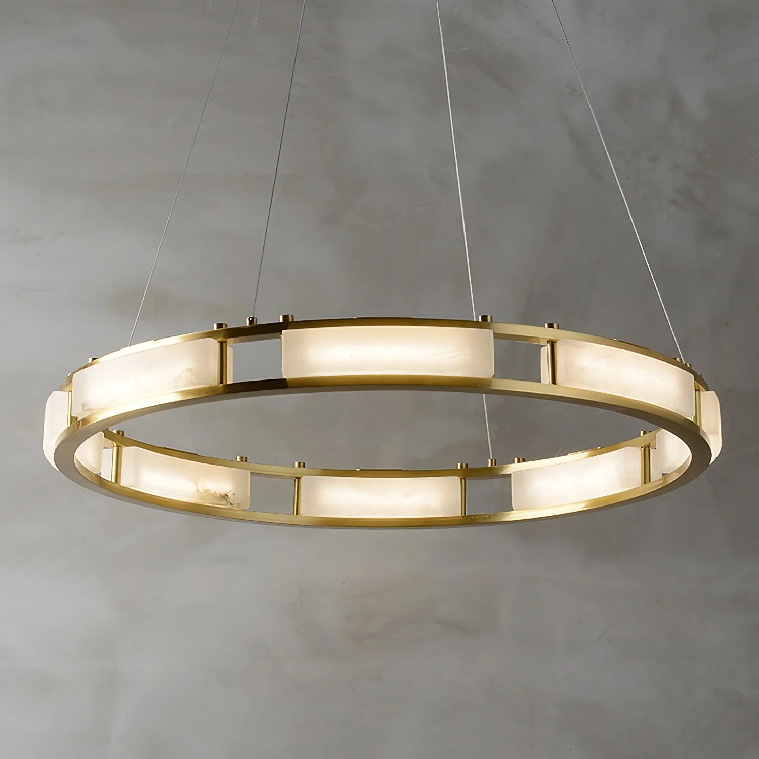 Elegant Qatar Alabaster Chandelier - Handcrafted Luxury Crystal Ceiling Light Fixture for Dining Room, Living Room & Bedroom Decor