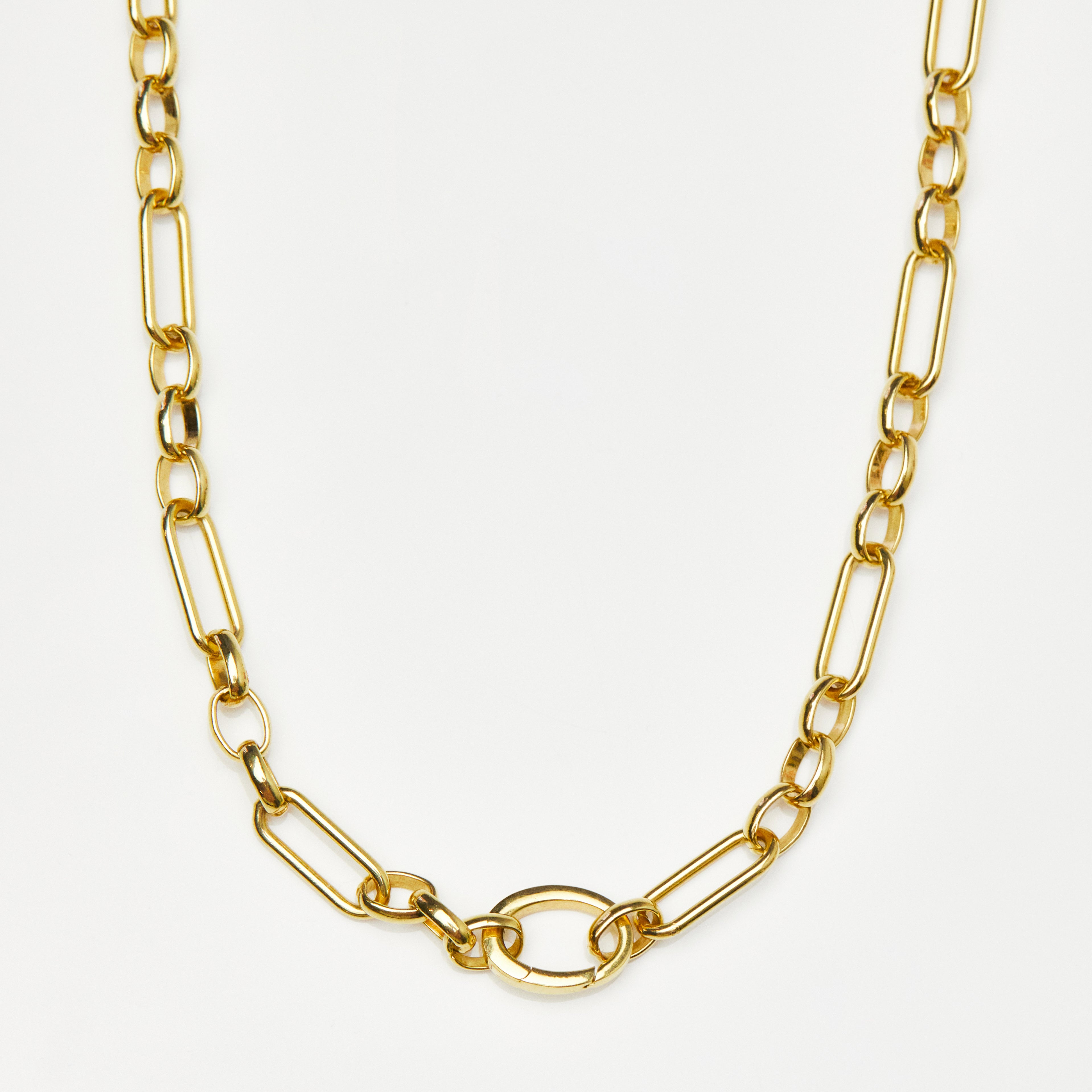 Elegant Luxe Link Chain Necklace for Women - Gold & Silver Plated Layering Necklace - Perfect for Everyday Wear, Date Night & Special Occasions