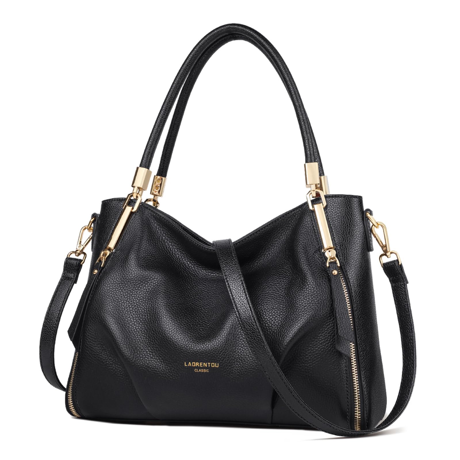 Genuine Leather Tote Bag for Women - Large Top Handle Shoulder Purse & Satchel Handbag - Perfect for Work, Travel, and Everyday Use