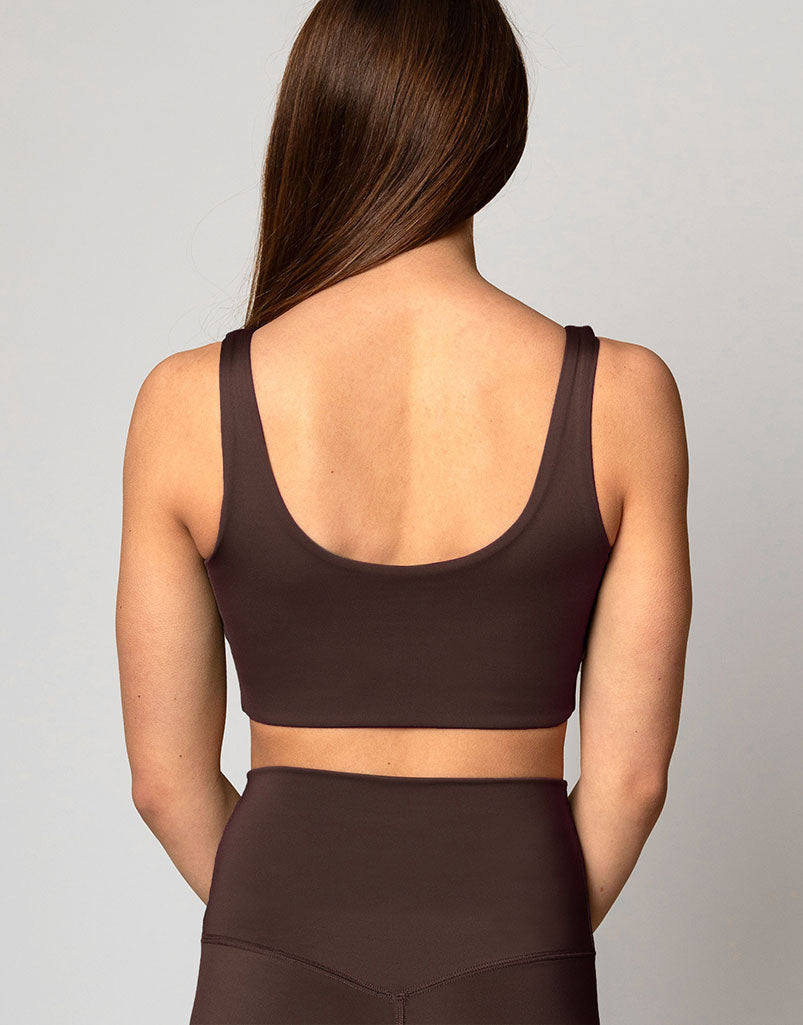 Freestyle V Crop Chocolate - Stylish Women's Tops for Casual Wear & Everyday Outfits | Perfect for Yoga, Gym & Street Fashion
