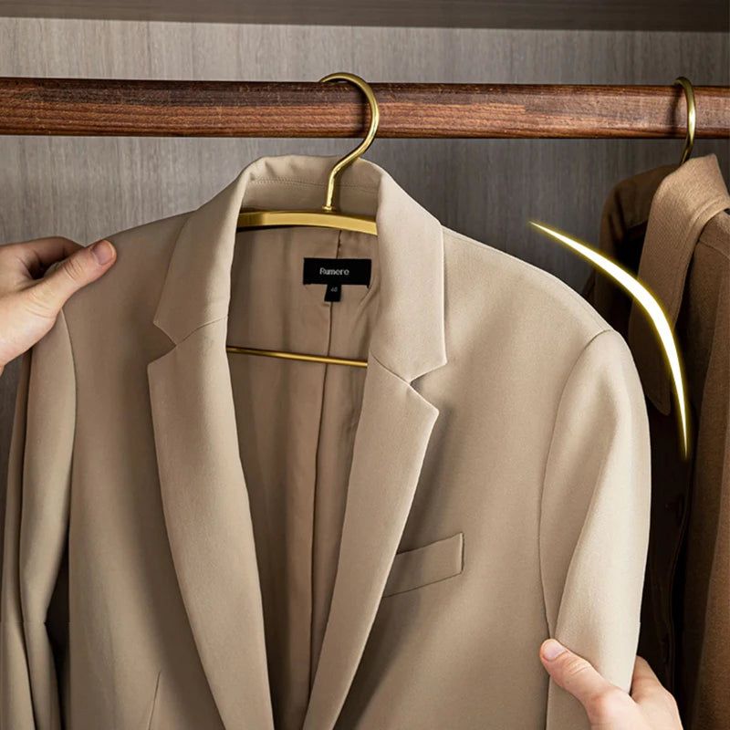 Premium Aluminum Alloy Coat Hanger - Durable Clothes Hanger for Jackets, Coats & Suits - Perfect for Retail Stores, Boutiques & Home Closet Organization