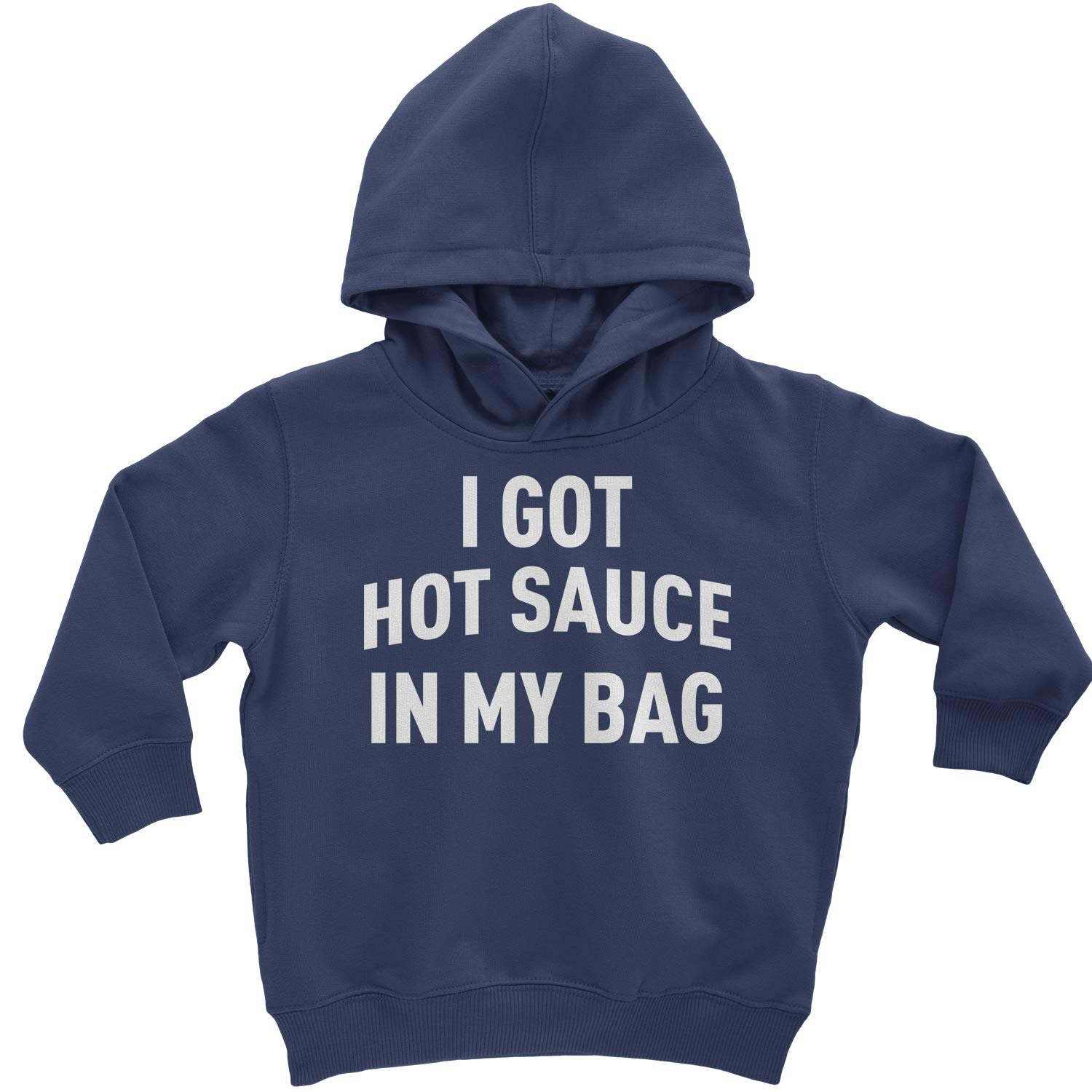 Expression Tees 'I Got Hot Sauce in My Bag Swag' Toddler Hoodie - Cute & Comfortable Pullover for Kids | Perfect for Playdates, Family Outings & Casual Wear