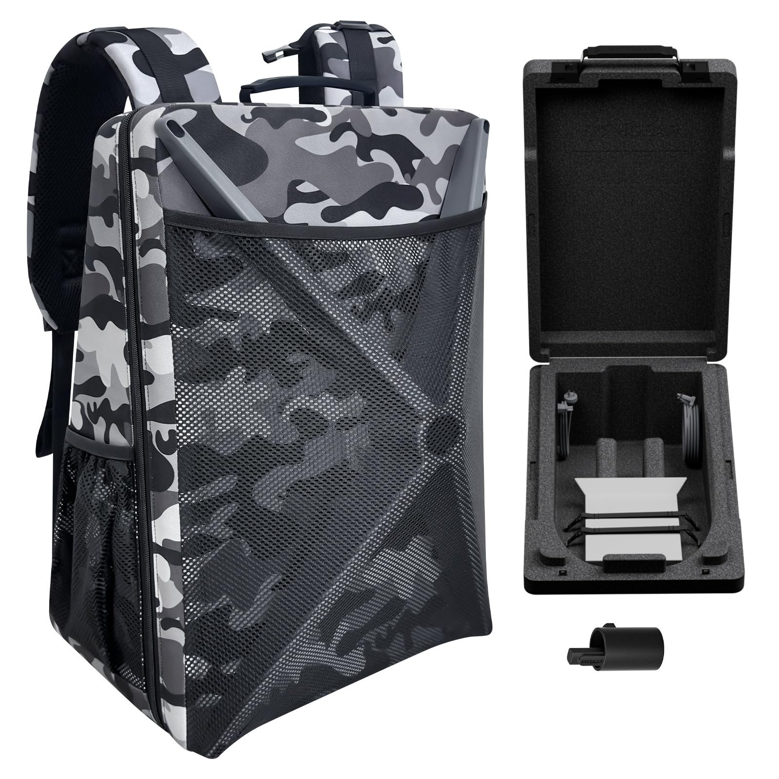Starlink Gen 2 Hard Travel Case - Waterproof Protective Storage for Standard Actuated V2 Dish Kits | Camo Backpack for Outdoor Camping, Hiking & RV Adventures
