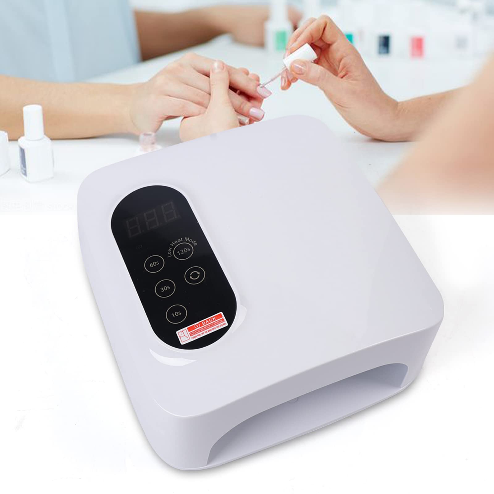 36W Rechargeable UV LED Nail Lamp - Professional Gel Nail Dryer for Home Salon & Nail Art Manicure | Fast Curing for Gel Polish | Portable Design for Travel & Home Use