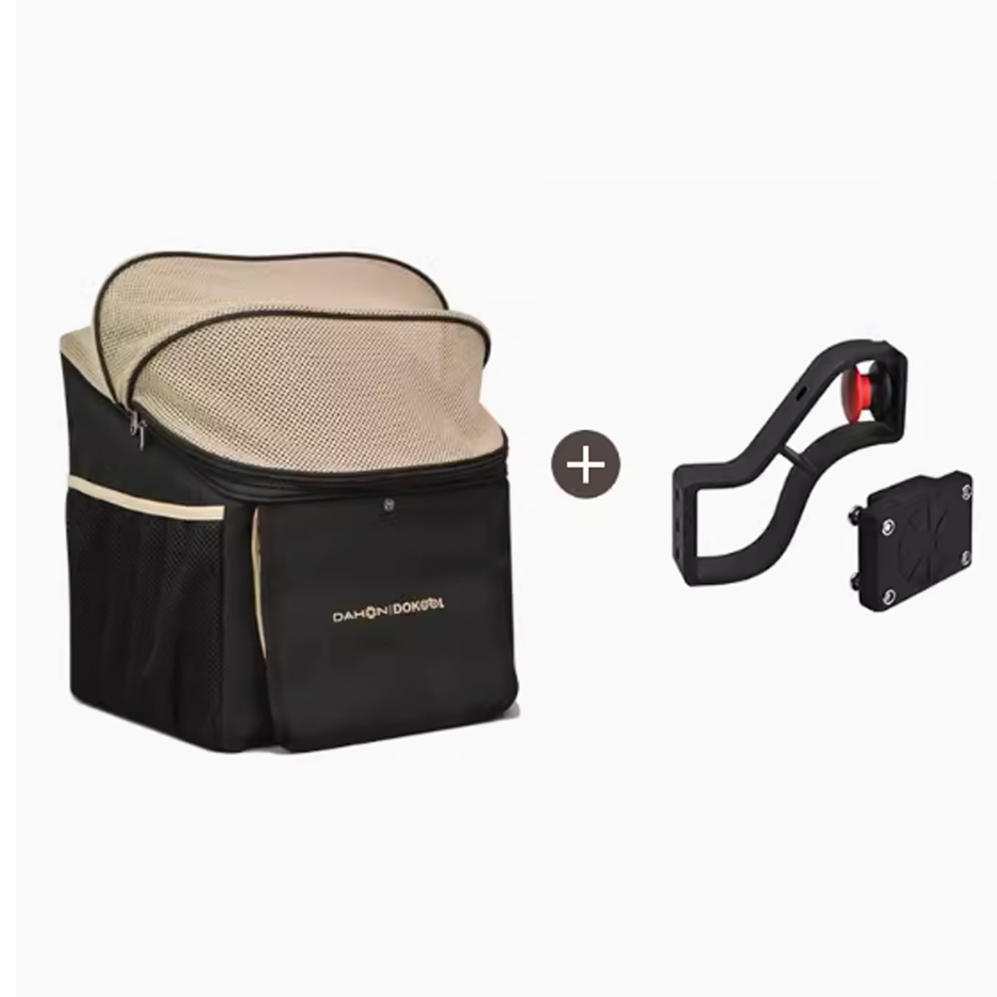 Universal Bike Pet Carrier for Dogs & Cats - Foldable, Removable & Portable Pet Backpack for Bicycles, Travel & School - Multi-Purpose Design with Secure Bike Buckle - Perfect for Outdoor Adventures, Commuting & Daily Use