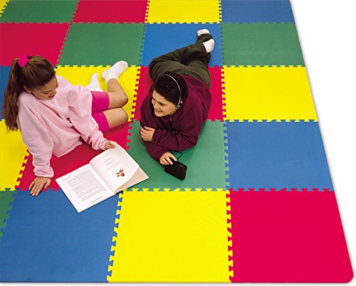 Premium Interlocking Puzzle Exercise Gym Mats - Non-Slip American Floor Mats for Home Gym, Playroom & Yoga | Wood & Extreme Foam Tiles for Kids & Adults