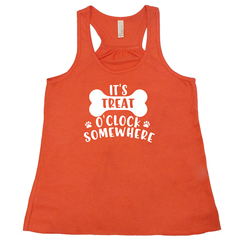 It's Treat O'Clock Somewhere T-Shirt - Funny Dog Lover Tee for Pet Owners - Perfect for Dog Parks, Walks & Casual Wear