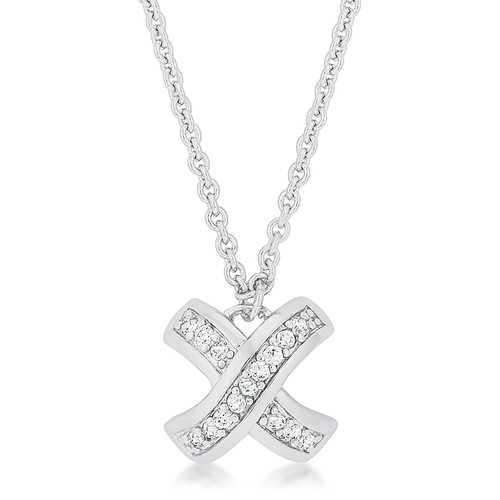 Timeless Pave Diamond Necklace for Women - Elegant & Sparkling Jewelry Gift for Anniversary, Valentine's Day & Special Occasions