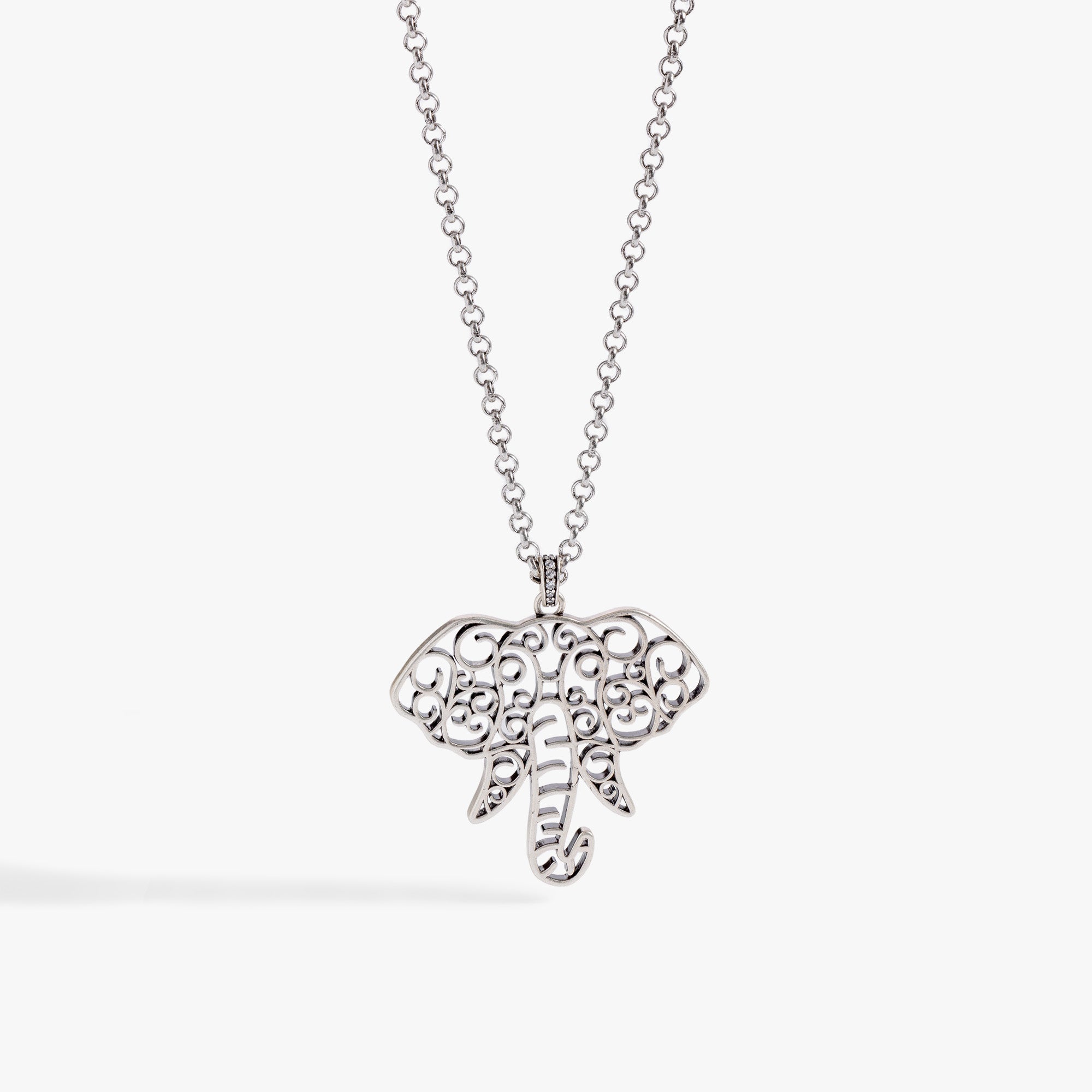 Elegant Filigree Elephant Adjustable Necklace - Perfect for Women's Jewelry, Boho Fashion & Gift Giving