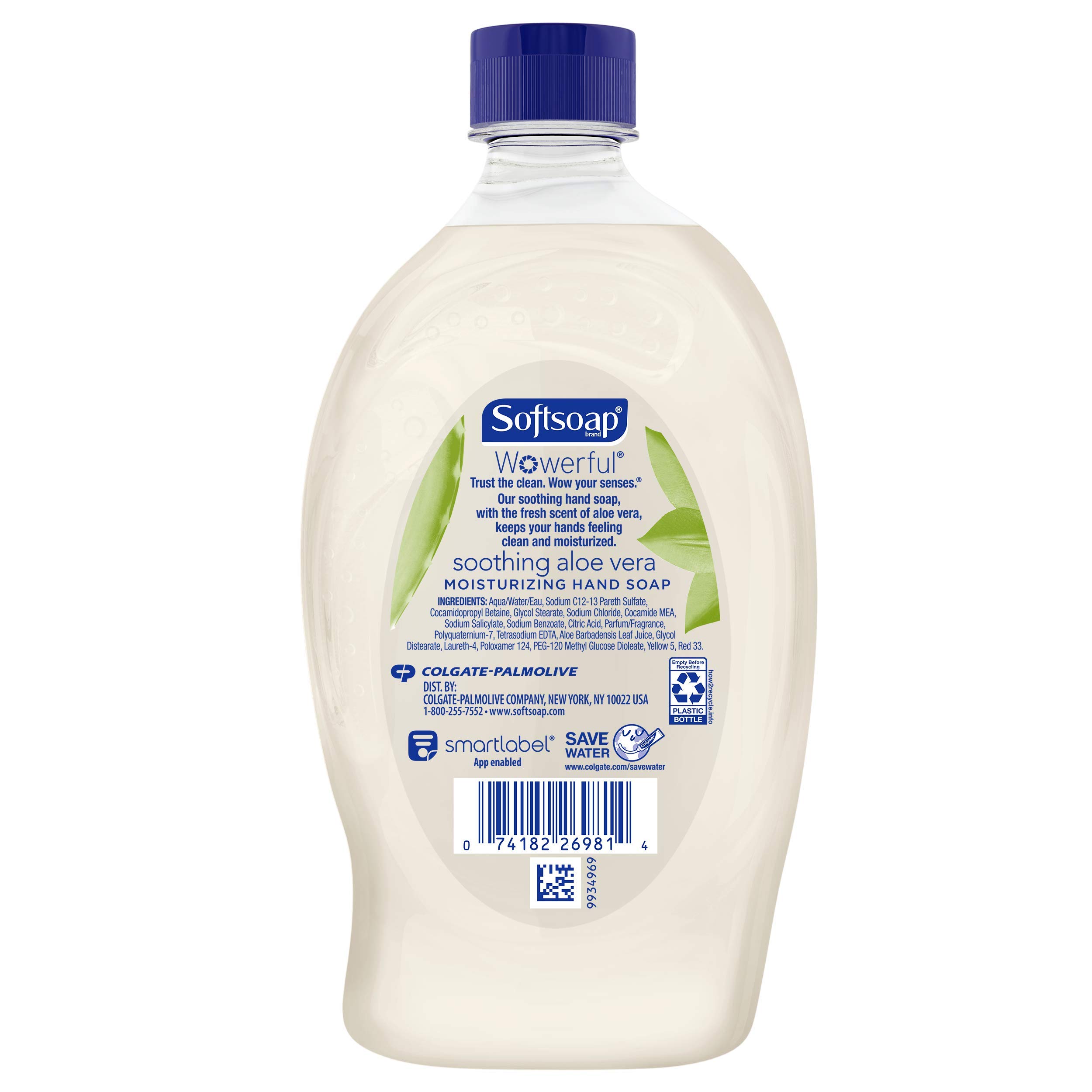Softsoap Soothing Clean Liquid Hand Soap Refill - 32 Ounce (6 Pack) | Gentle Hand Cleanser for Home, Kitchen & Bathroom | Moisturizing & Antibacterial