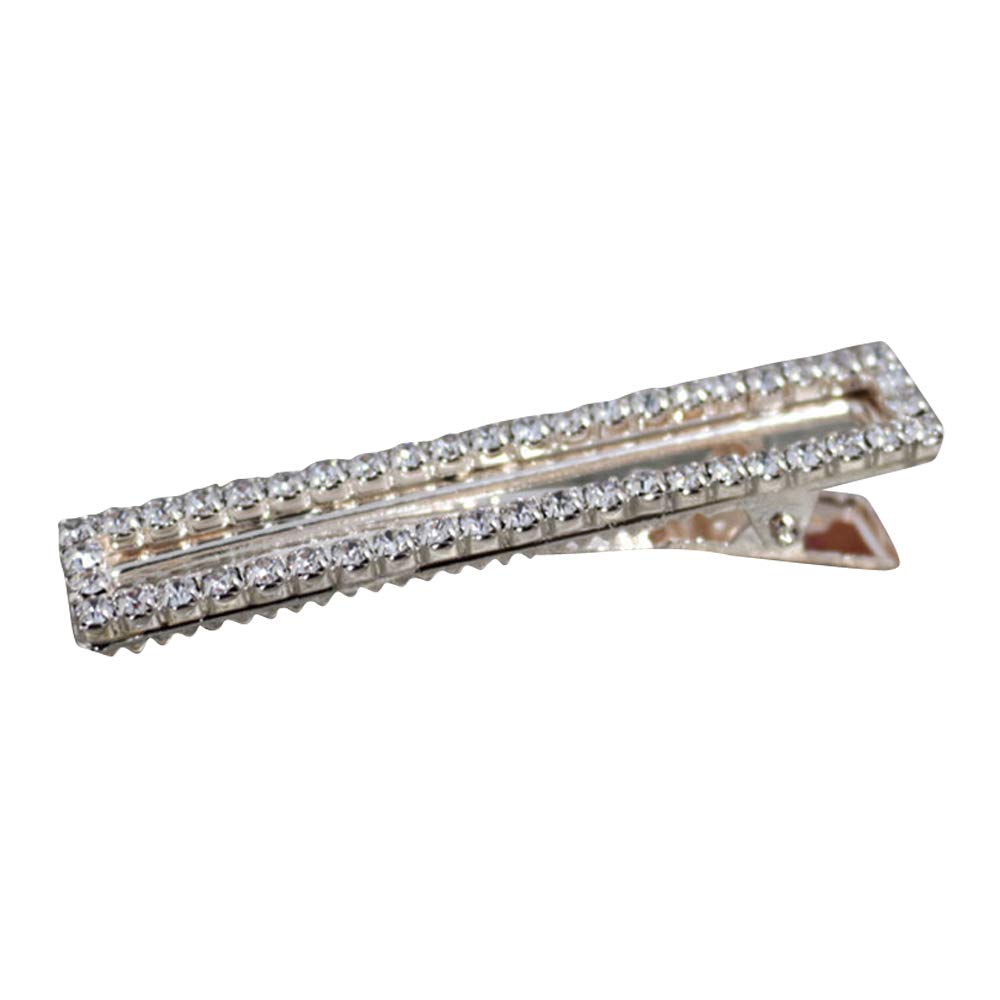 **Gold & Silver Crystal Alligator & Duckbill Hair Clips – Rhinestone Stylish Barrettes with Teeth – Hair Pins & Bobby Pins – Slide Hair Accessories for Women & Girls – Jewelry Gift for Parties, Weddings & Daily Wear (Large)**