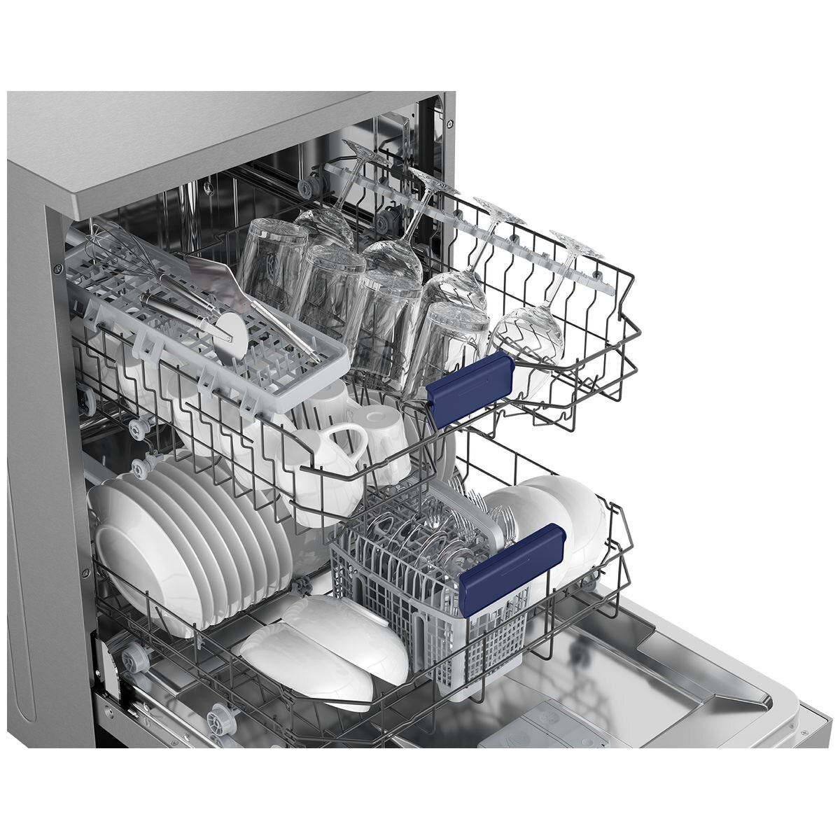 Westinghouse 60cm Freestanding Dishwasher with Sensor Wash | Stainless Steel WSF6604XB | Energy Efficient for Small Kitchens & Apartments