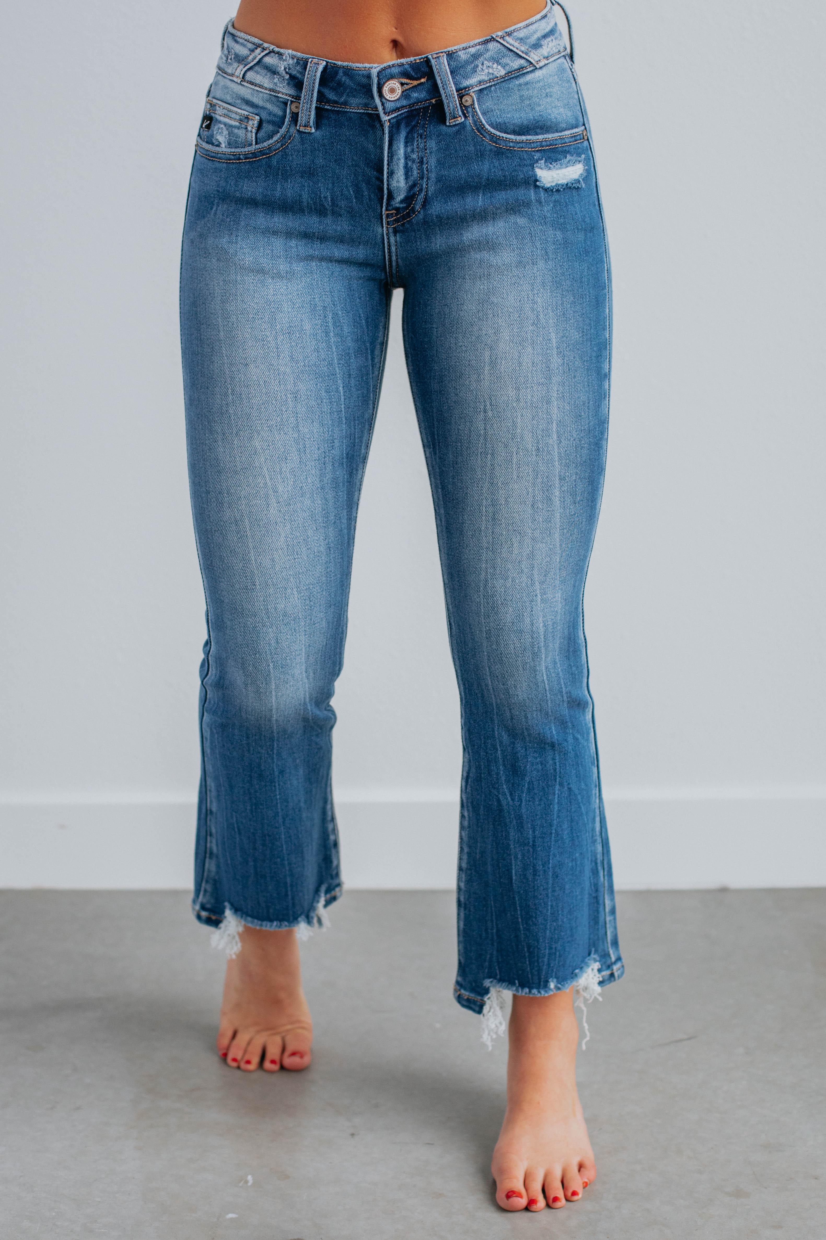 Decla KanCan Jeans for Women - High Waist Flared Bootcut Denim Pants - Vintage Retro Style Jeans for Casual Wear, Night Out and Office Outfits