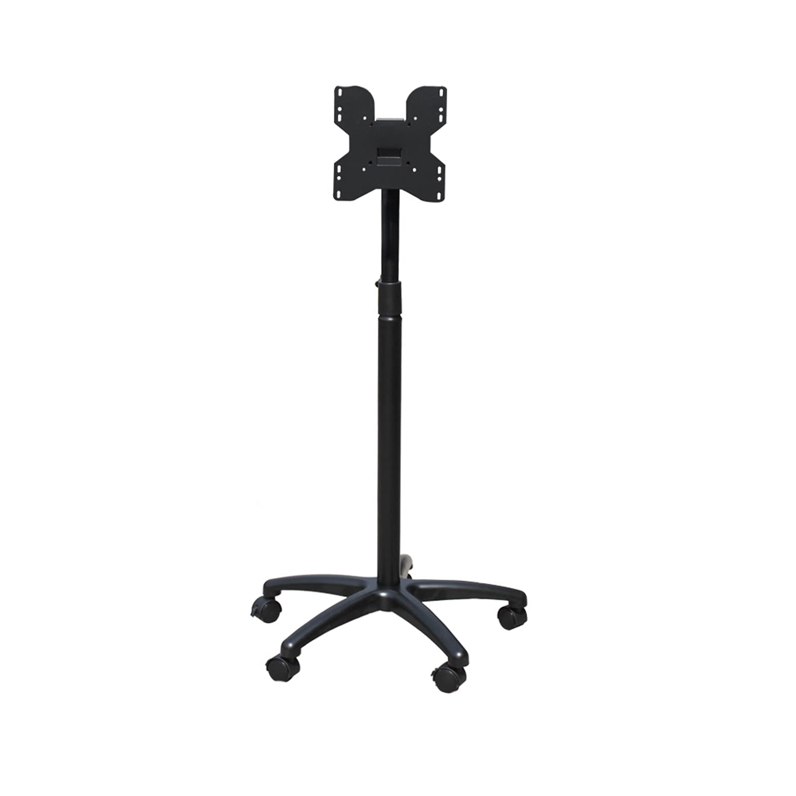 FEIYIYANG Floor Standing Monitor Stand - Adjustable Height up to 43.3 inches, Heavy Duty Mobile Cart with 5 Casters for 14