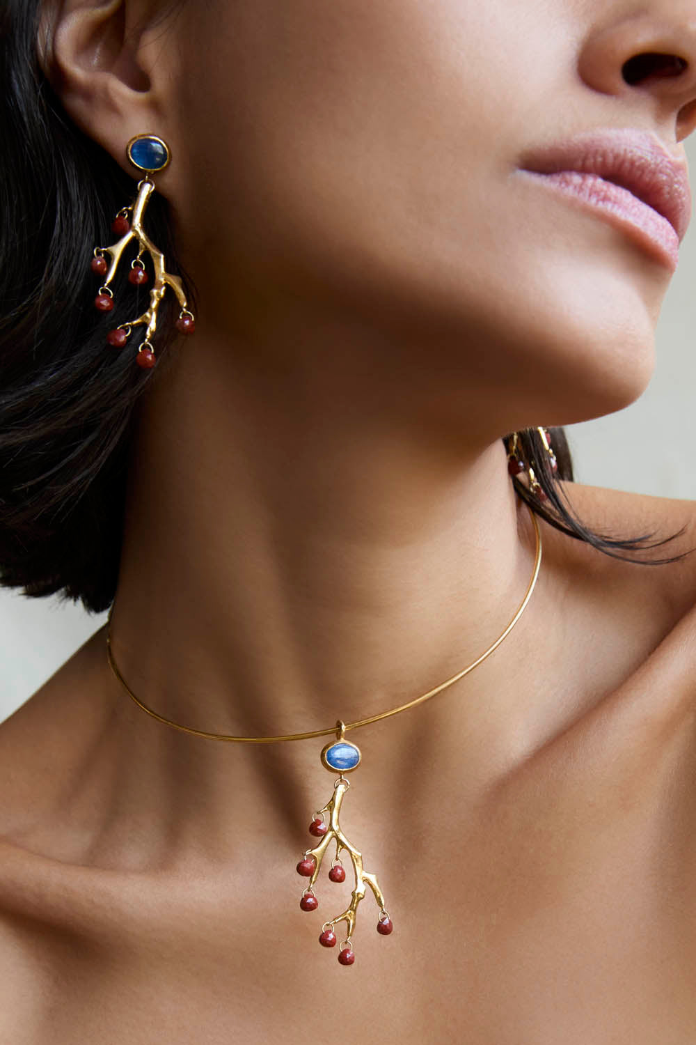 Stylish Kyanite Mixed Branch Earrings for Women – Perfect for Casual Wear, Parties & Special Occasions