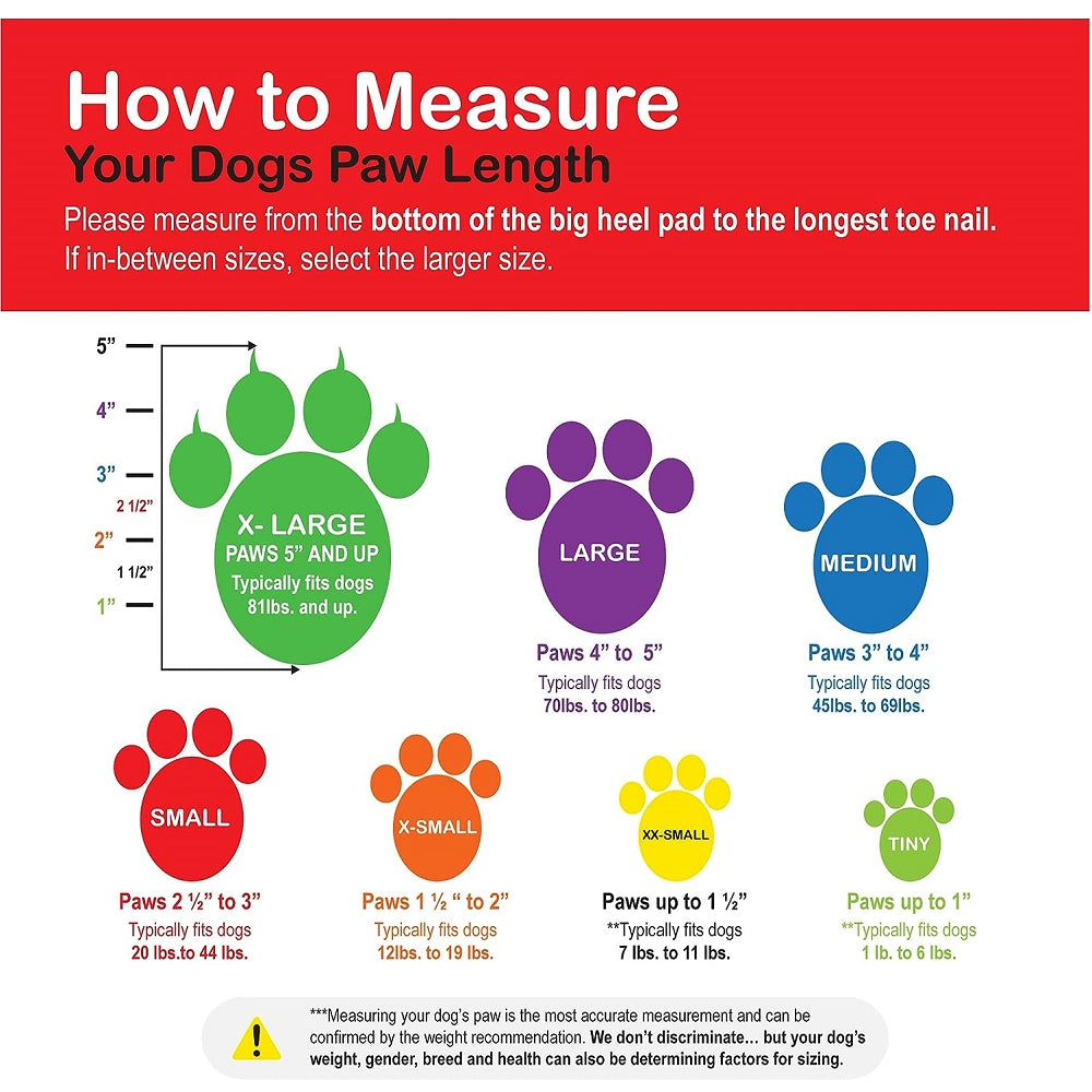 Waterproof Dog Boots for All Weather Protection - Durable Rubber Paw Shoes for Small & Large Dogs - Perfect for Rain, Snow, Hiking & Outdoor Adventures