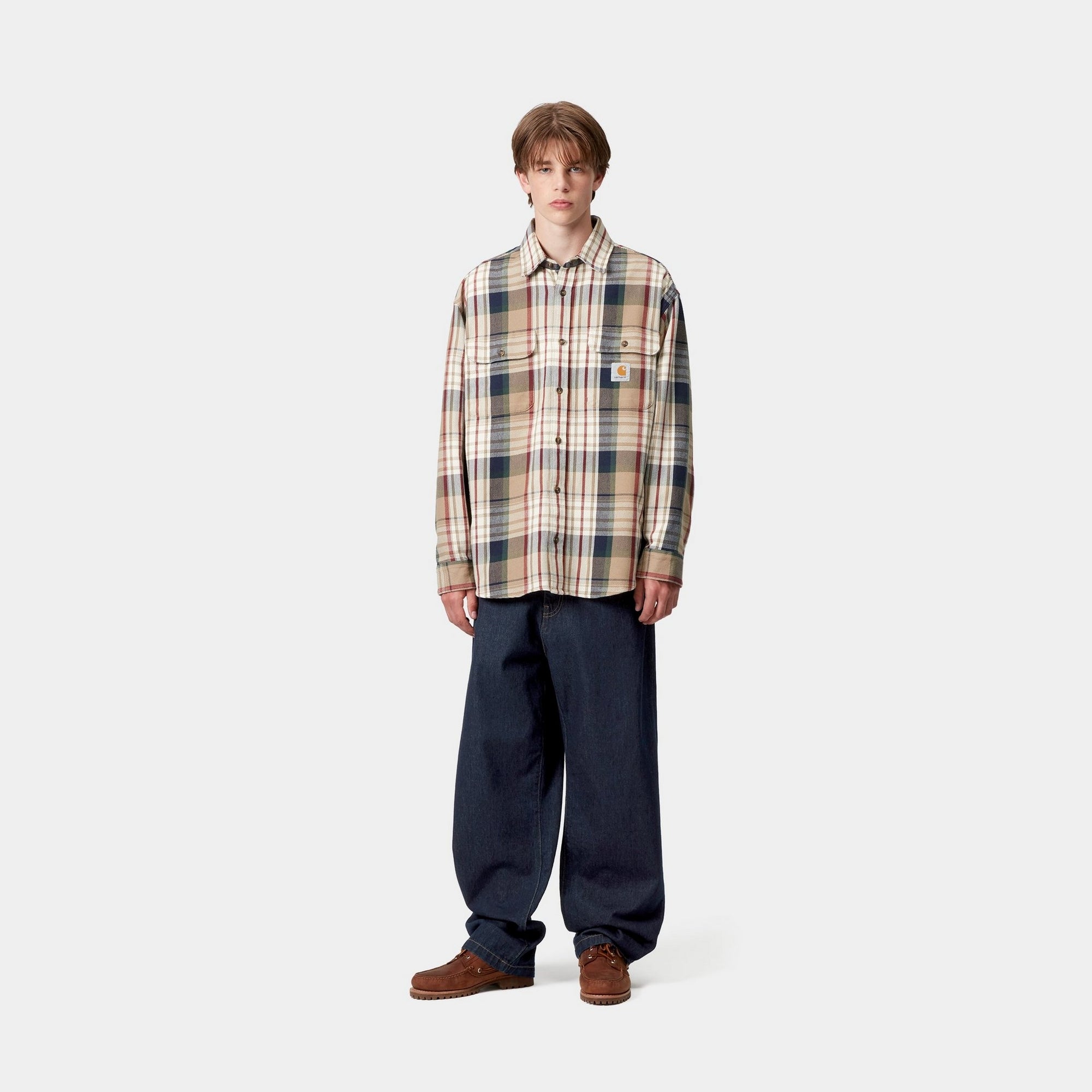 Landon Men's Blue Rinsed Denim Jeans - Comfortable Slim Fit Pants for Casual Wear & Everyday Outfits
