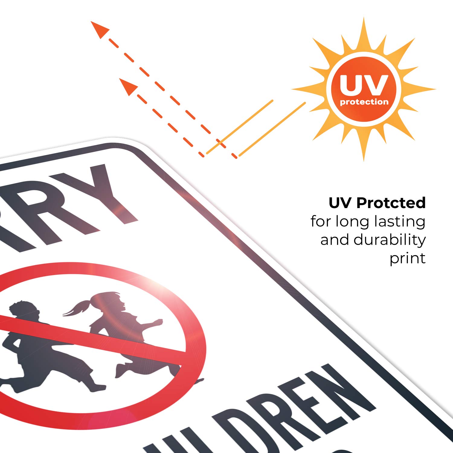 Sorry No Children Allowed Sign - 18x24 Inches Rust-Free .063 Aluminum Traffic Sign - Fade Resistant for Indoor & Outdoor Use - Made in USA - Perfect for Businesses, Schools, and Public Areas