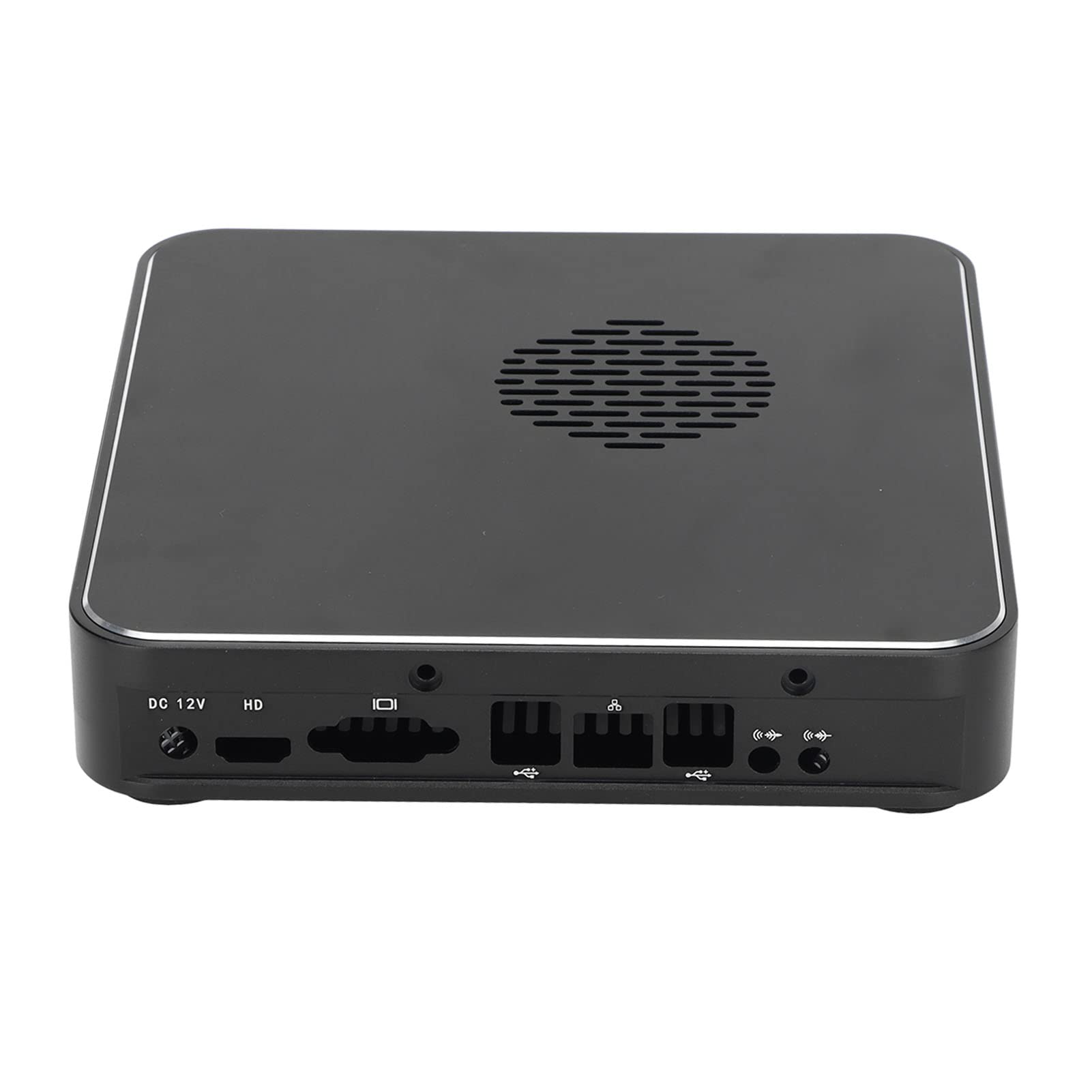 Alloy Mini ITX PC Case - 17x17cm Compact Desktop Computer Case for Home & Office | Horizontal & Wall Mountable HTPC Chassis | Ideal for Home Theater, Hotel, and Small Space Computing