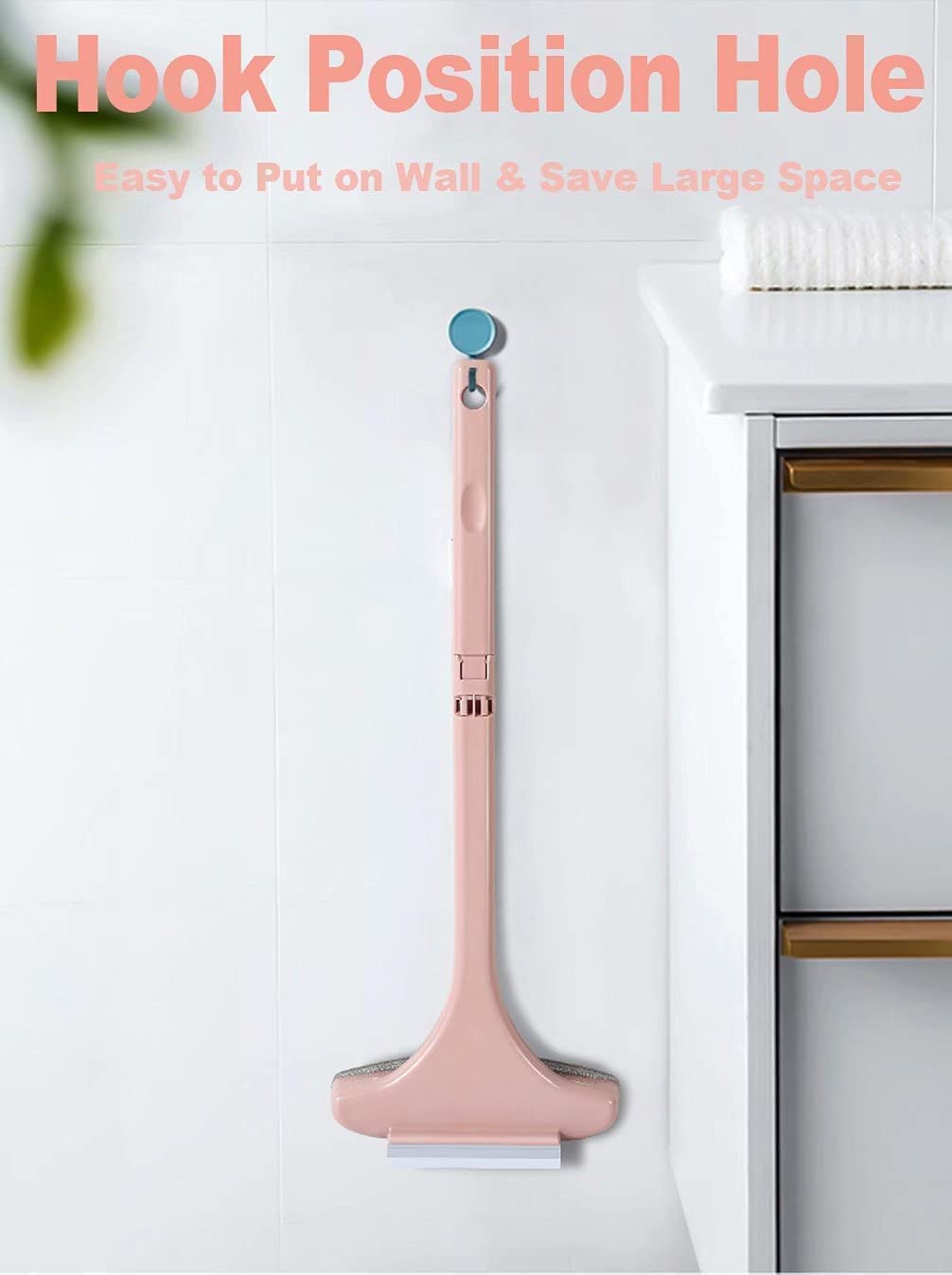 E-Cosmos 2-in-1 Multifunctional Screen & Window Cleaning Brush with Extended Handle - Double-Sided Mesh Wiper for Windows, Screens, Blinds & Shower Doors (Multicolor) - Perfect for Home, Office & Car Cleaning