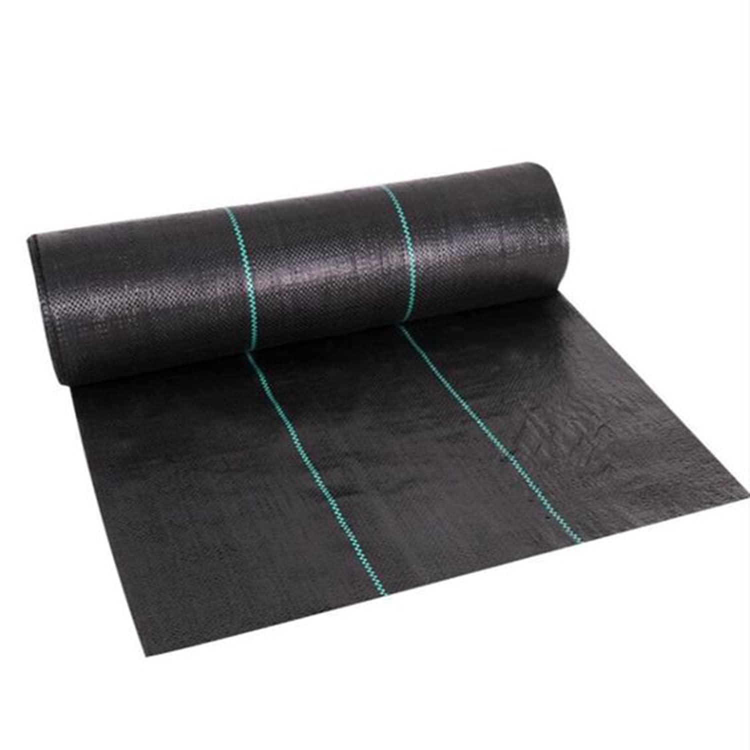 YUEWO 3.2Oz Premium Weed Barrier Landscape Fabric - Heavy Duty Durable Ground Cover, Garden Cloth Weed Block Mat for Gardening & Landscaping (Multiple Sizes, Black) - Perfect for Vegetable Gardens, Flower Beds & Yard Projects