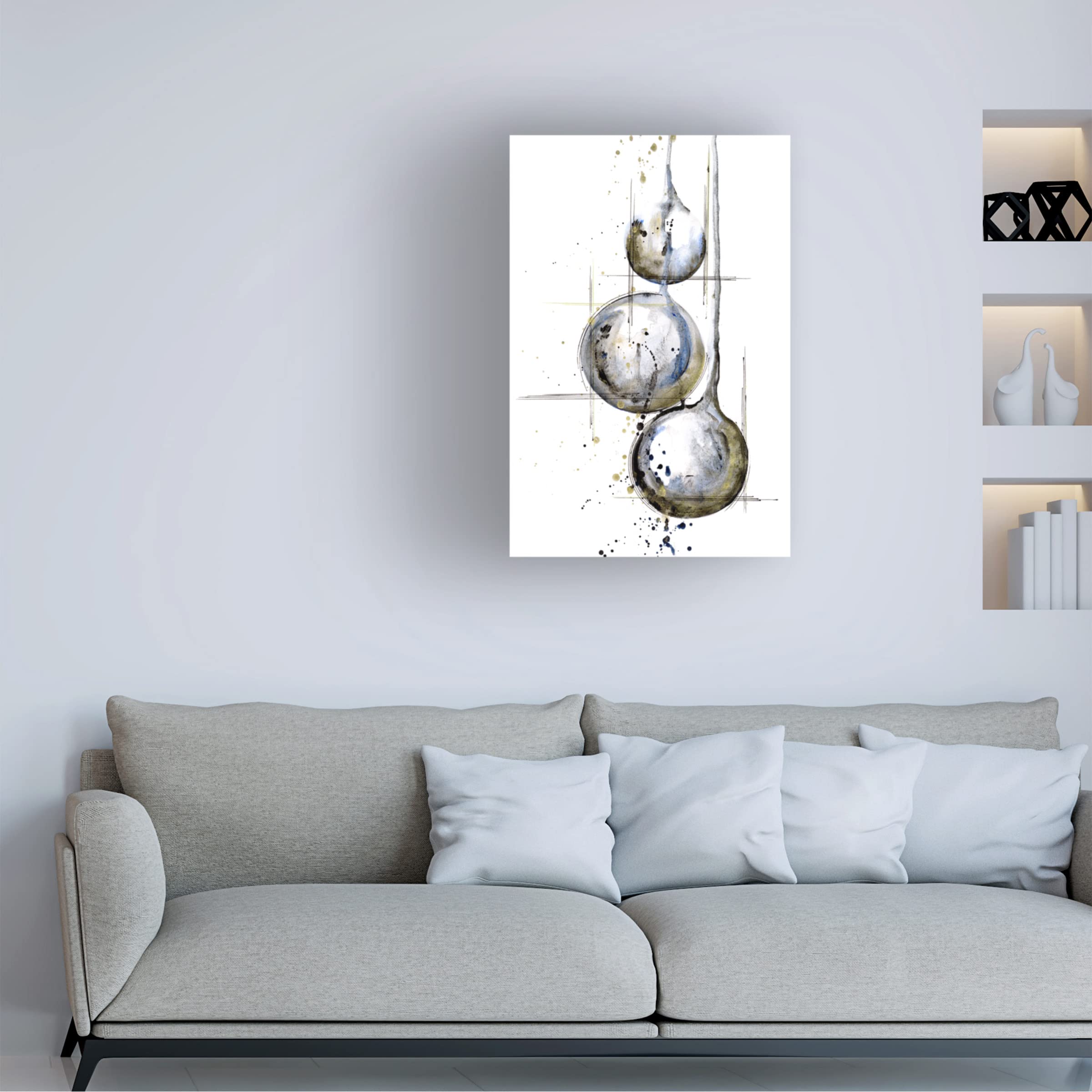 Trademark Fine Art 'Pioneer IV' Canvas Wall Art by Lily Liama - Modern Abstract Painting for Living Room, Bedroom & Office Decor