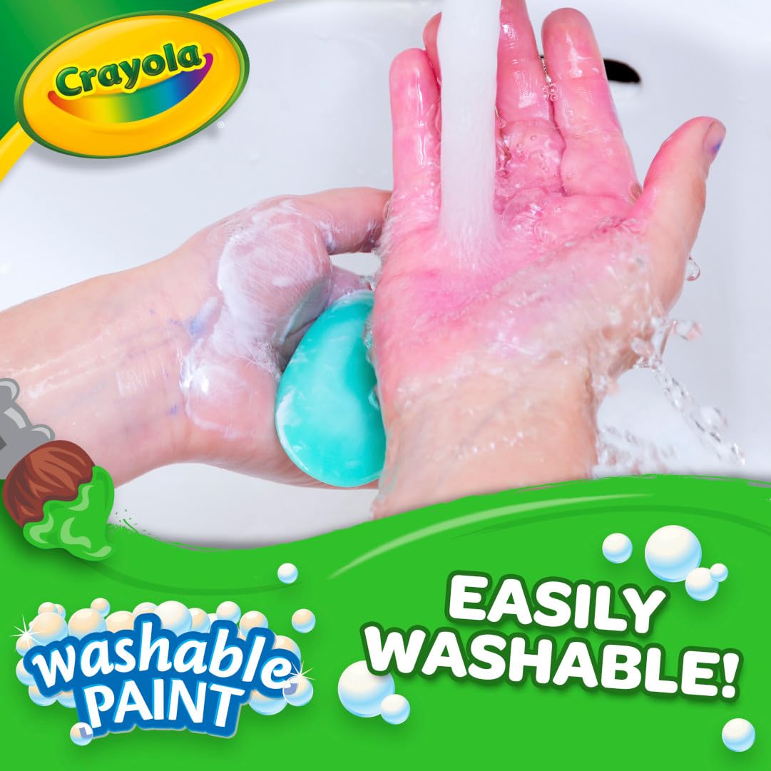 Crayola Washable White Paint (1 Gallon) - Non-Toxic, Bulk Classroom Art Supplies for Teachers & Kids Ages 3+ | Perfect for School Projects, DIY Crafts & Home Decor